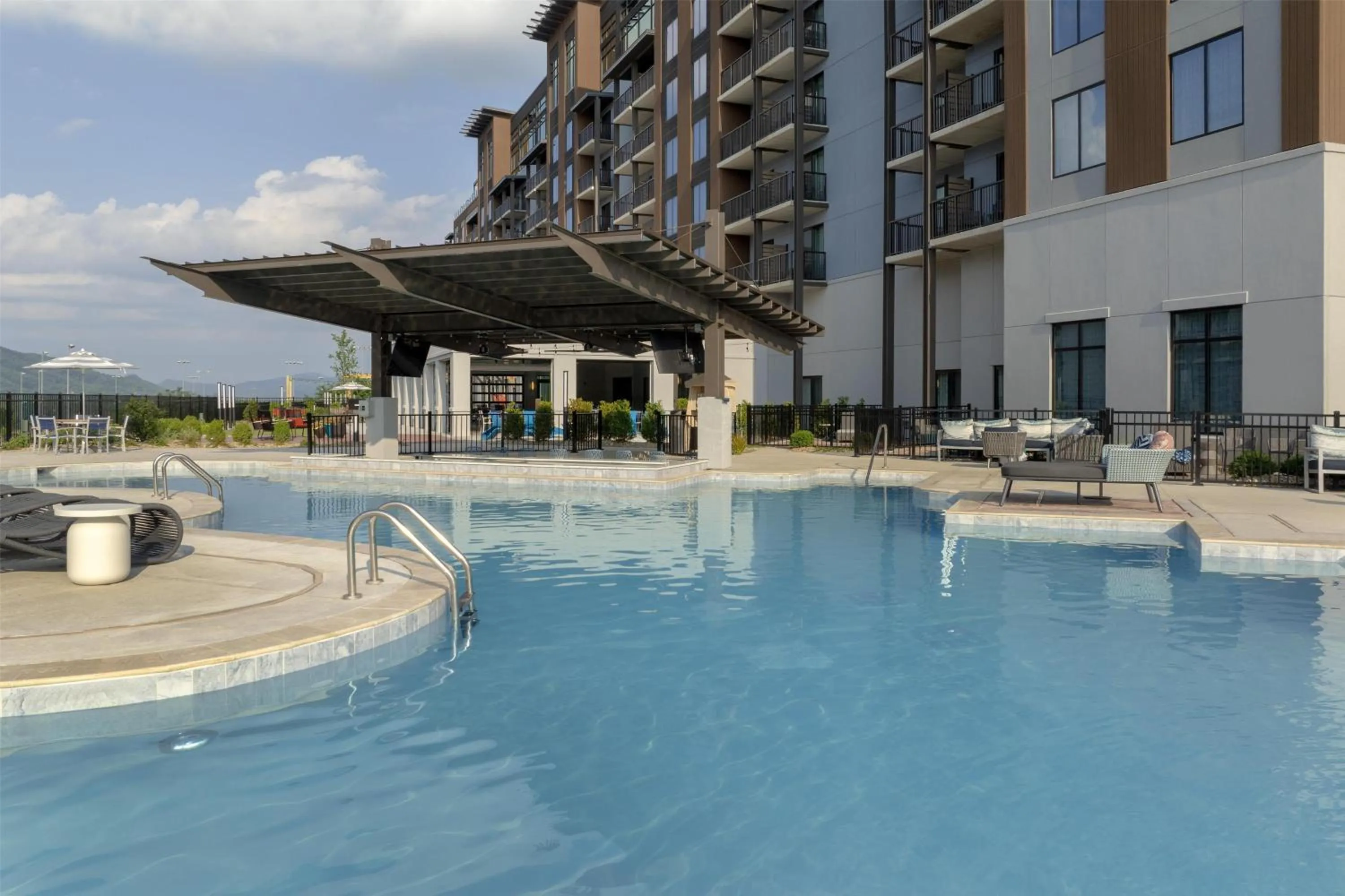 Pool view in Embassy Suites By Hilton Pigeon Forge Resort