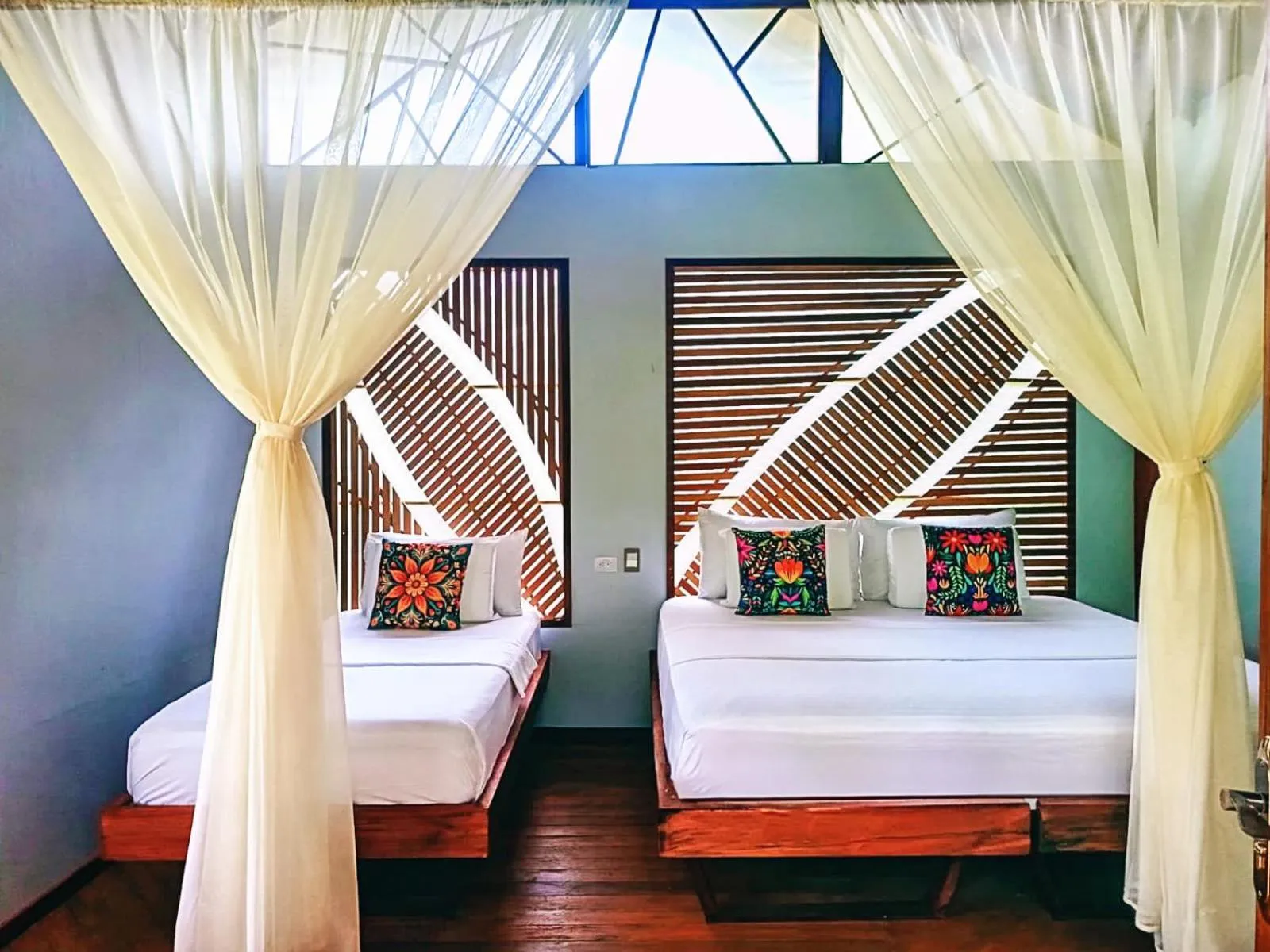 Bed in Burú Nature Hotel