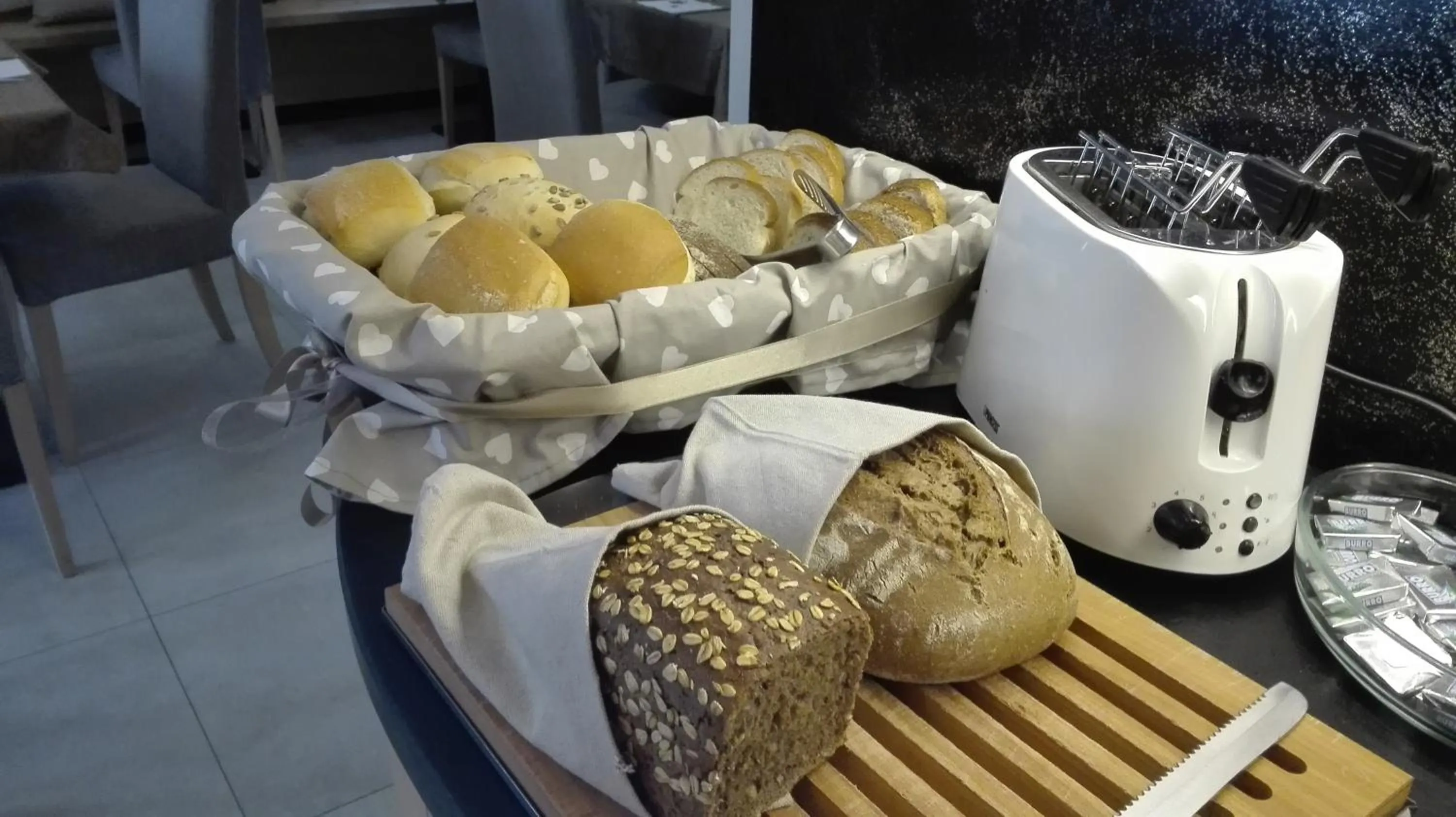 Buffet breakfast in Aparthotel Dolomites Living&Relax