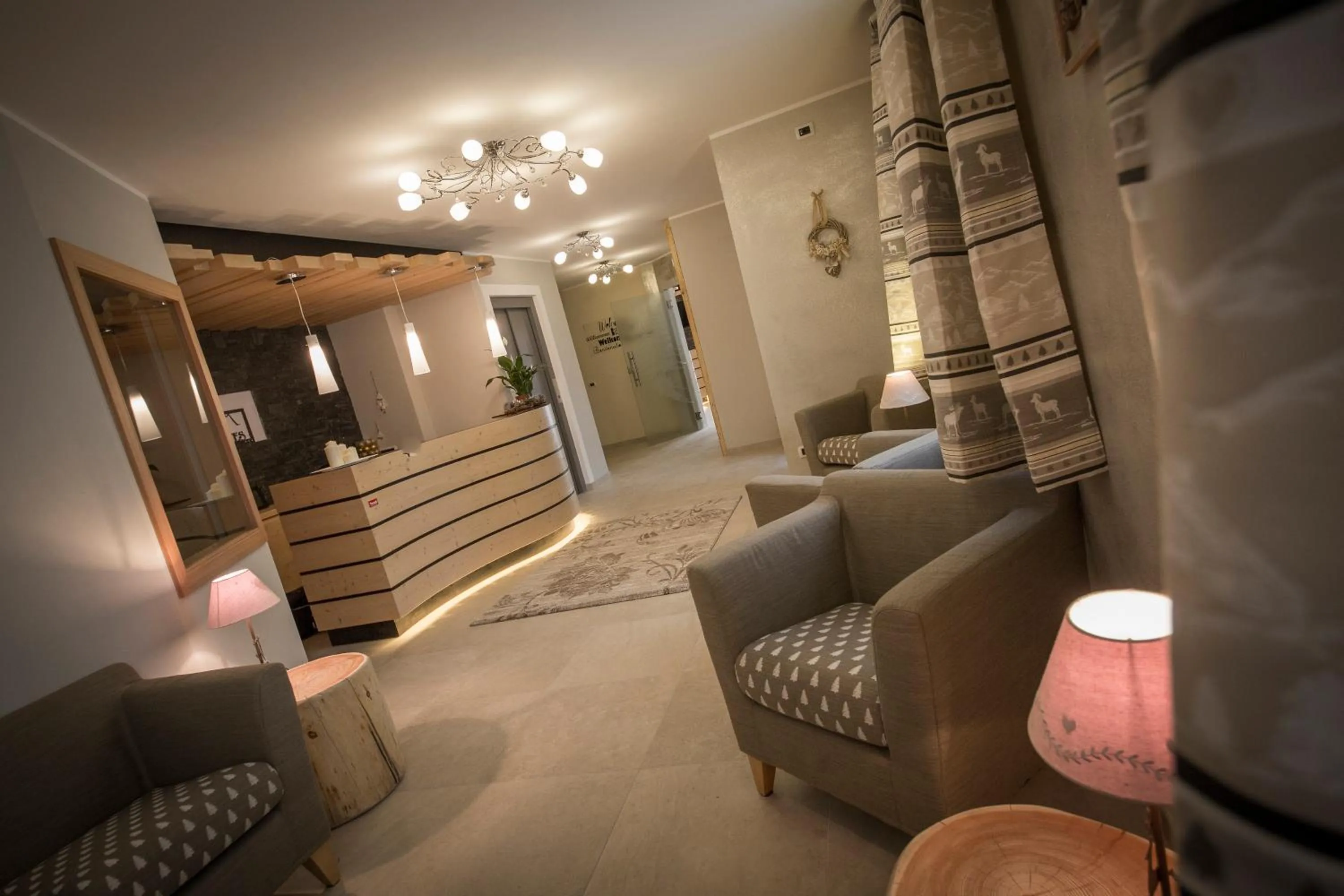Lobby or reception in Aparthotel Dolomites Living&Relax