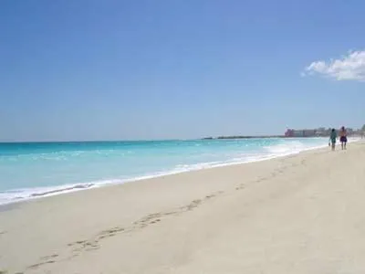 Beach in Apartment Ocean Front Cancun