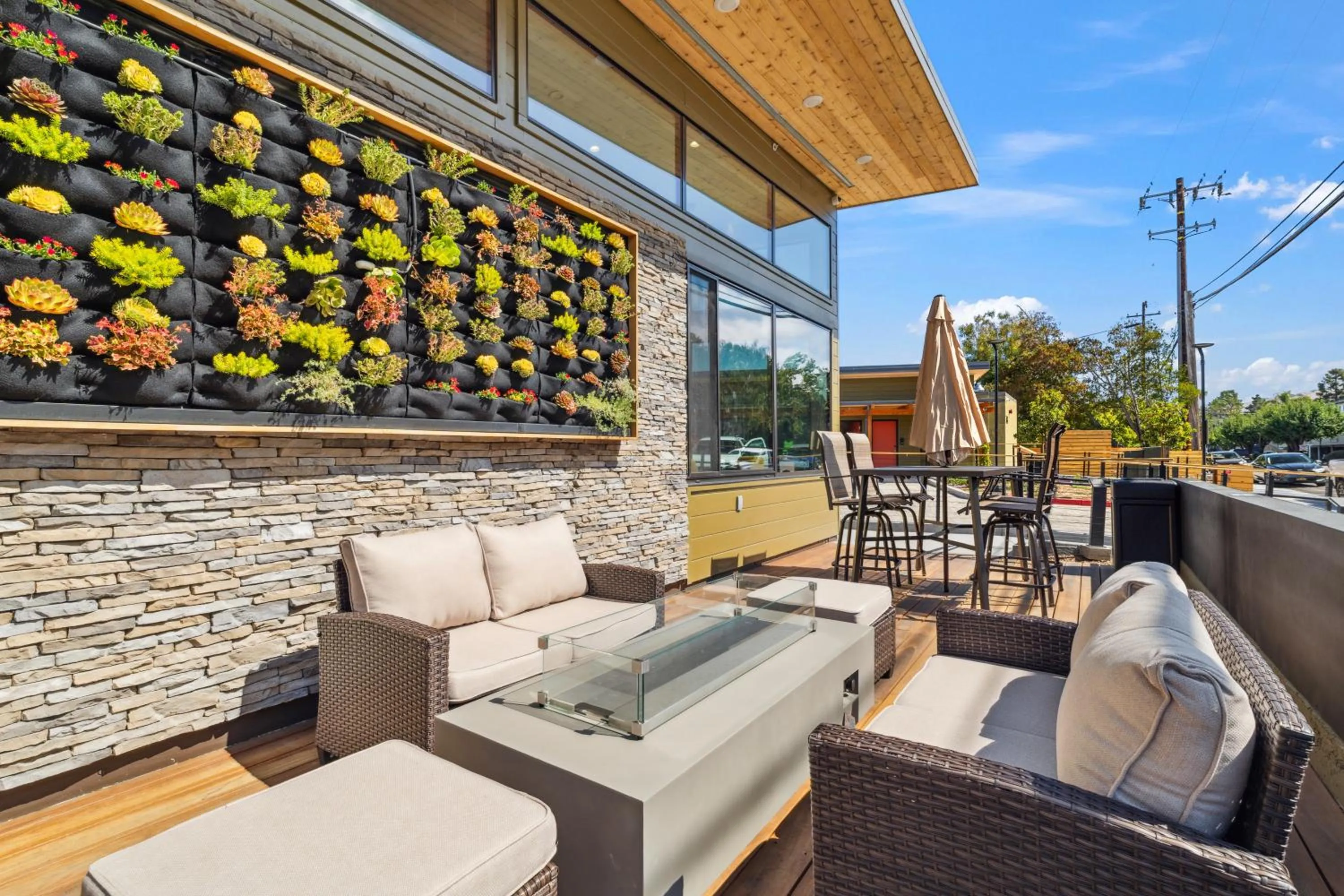 Seating area in The Evergreen