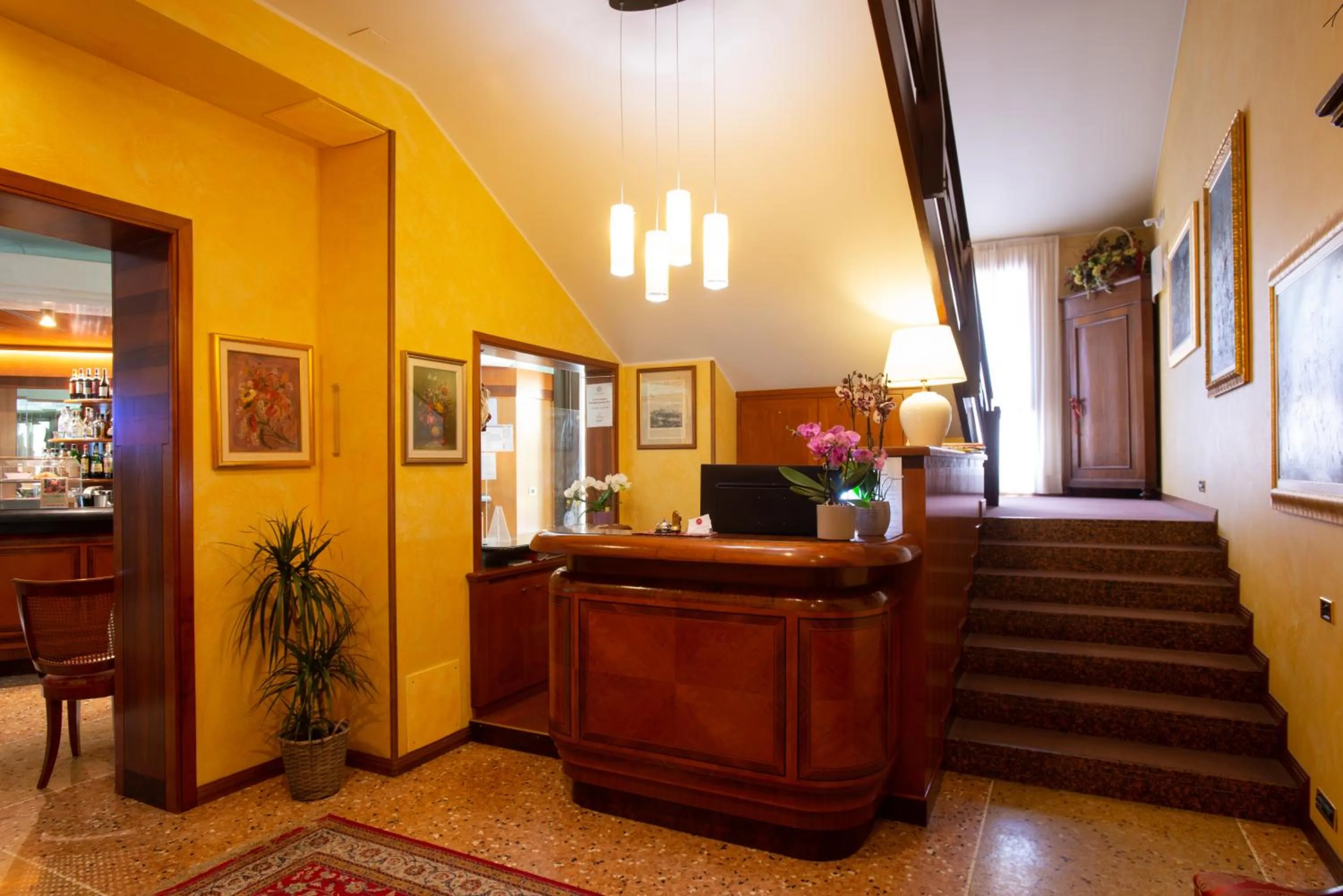 Lobby or reception in Hotel Cima