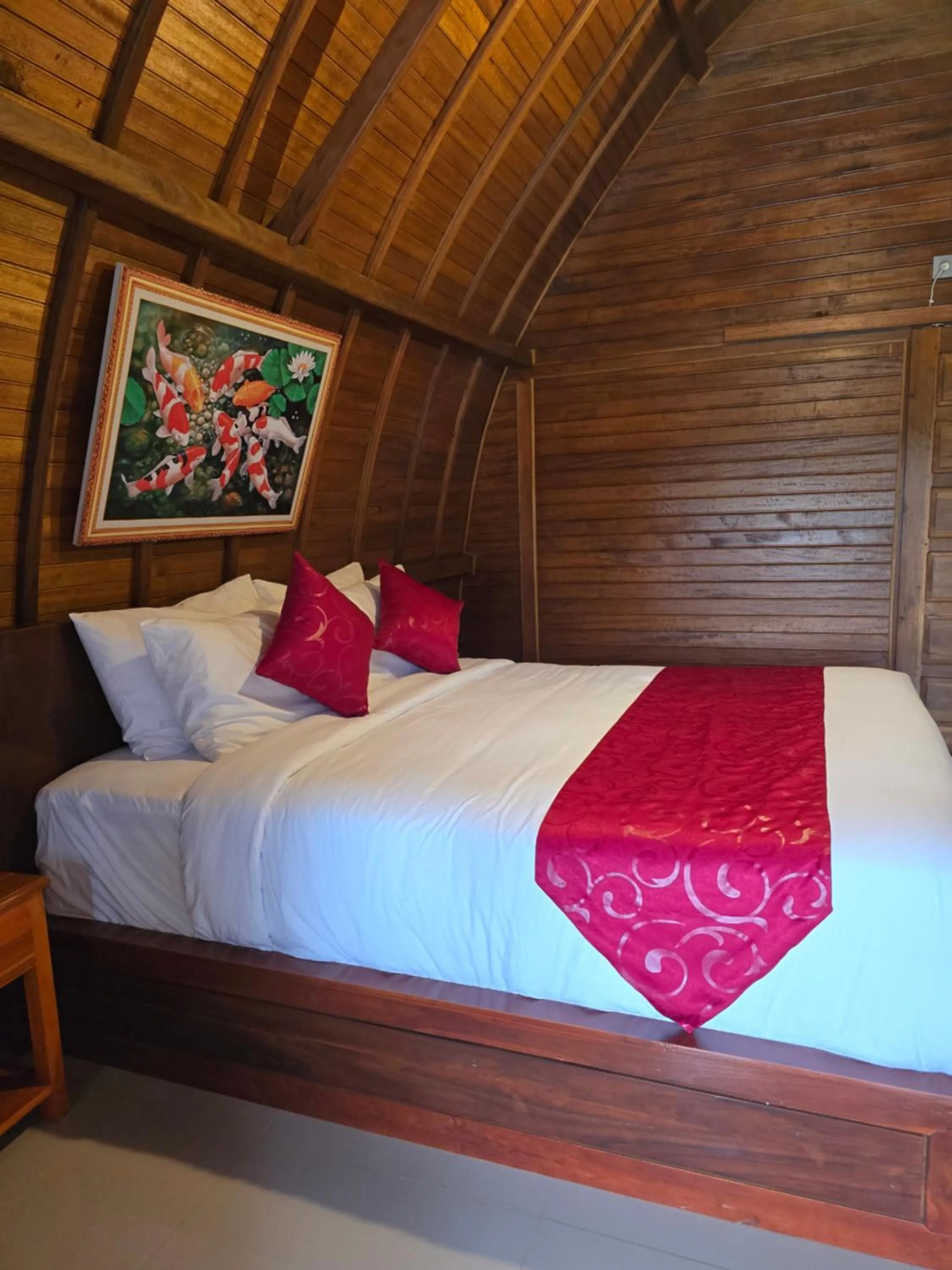 Bed in Dudu Cottage Nusa Penida
