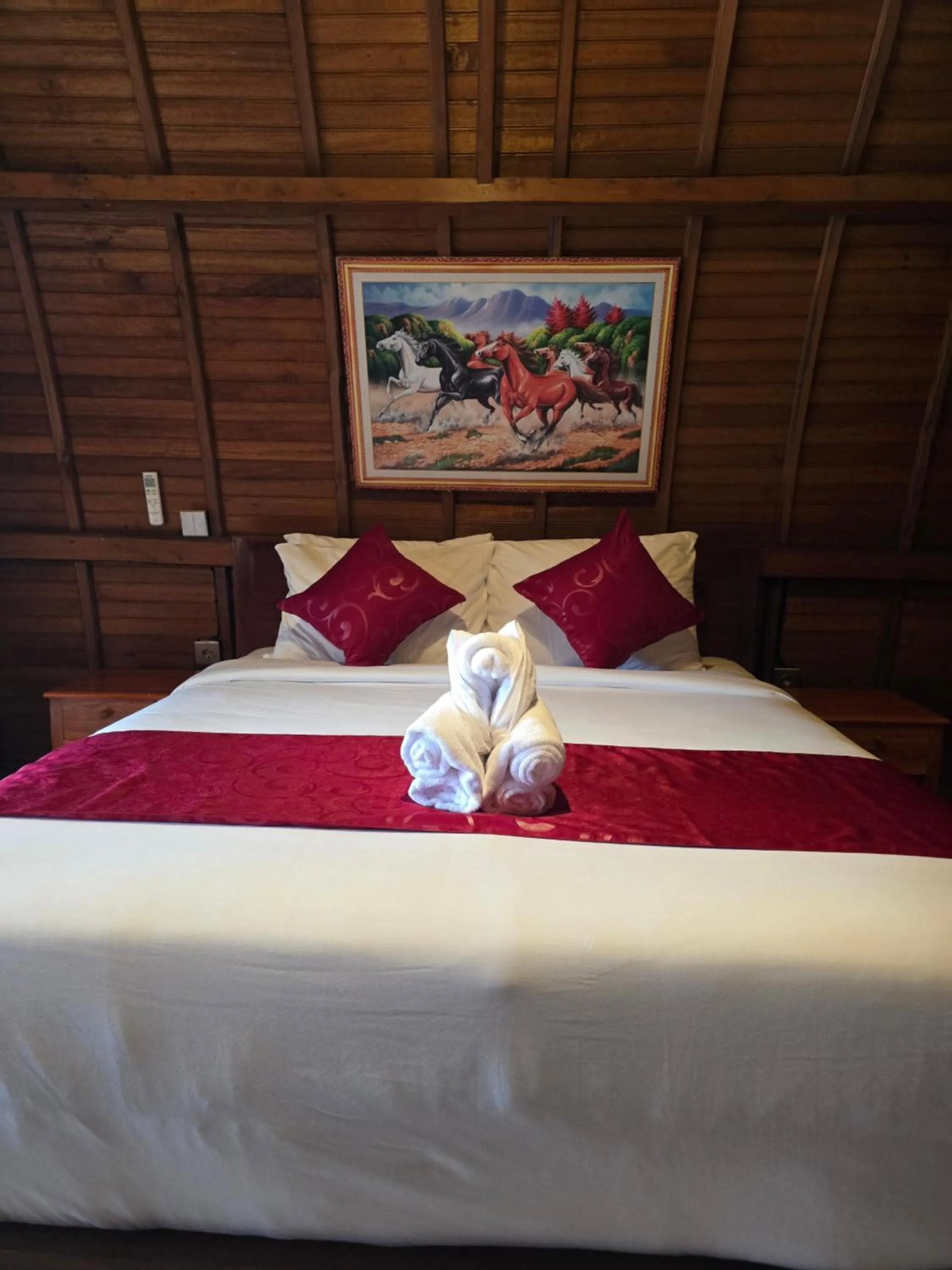 Bed in Dudu Cottage Nusa Penida