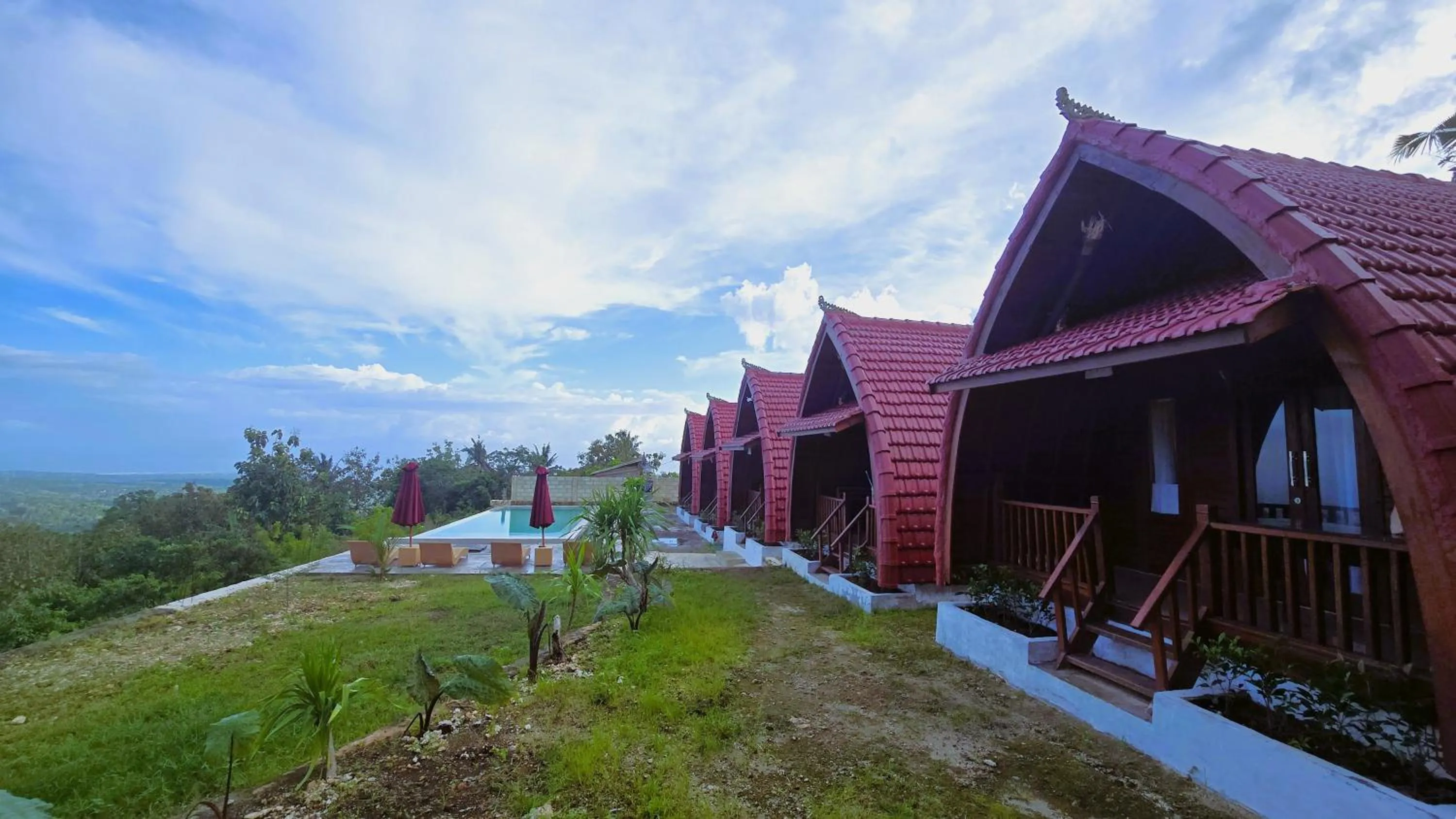 Garden view in Dudu Cottage Nusa Penida