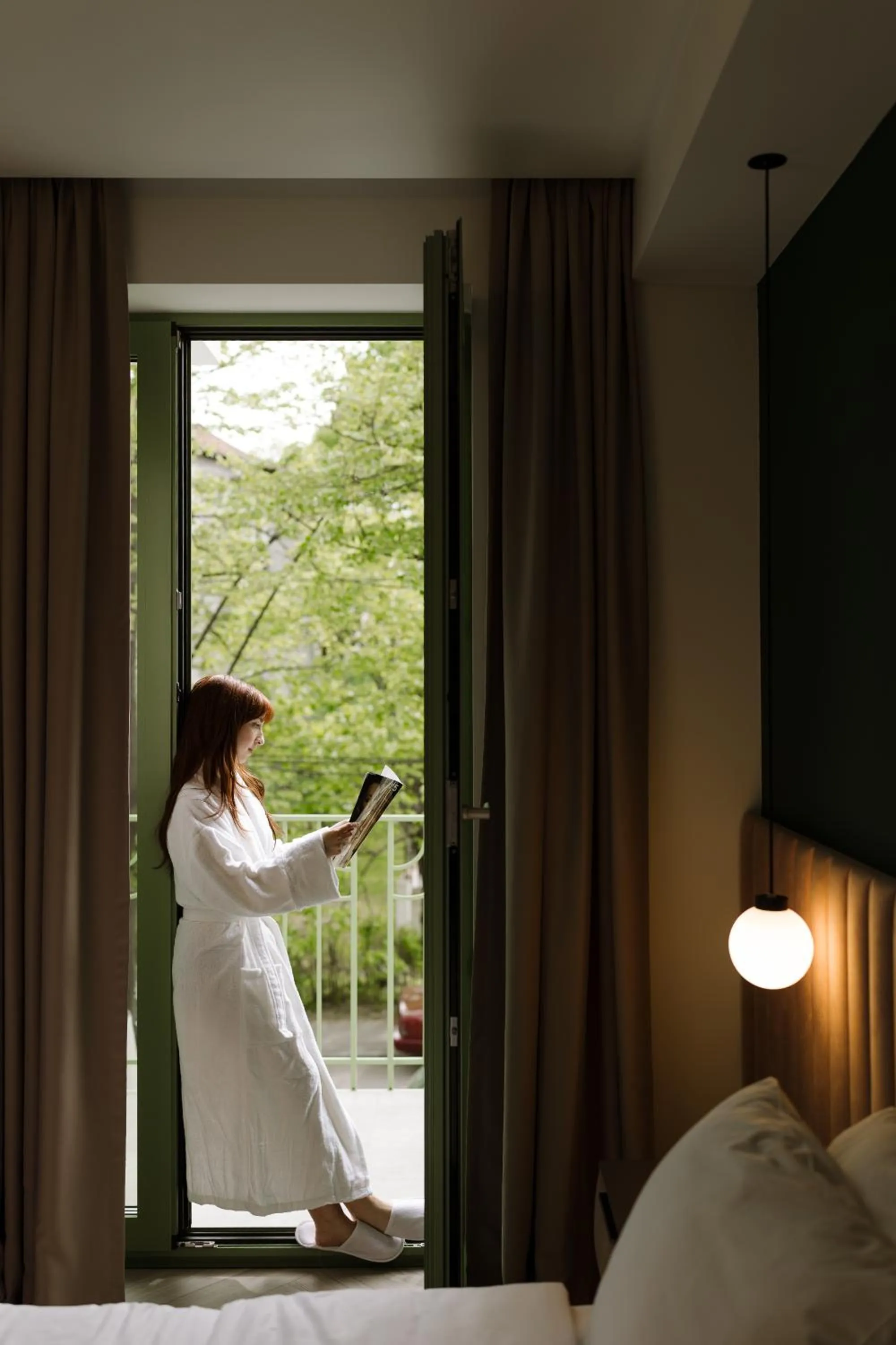 Balcony/Terrace, Bed in Luna Residence Villa
