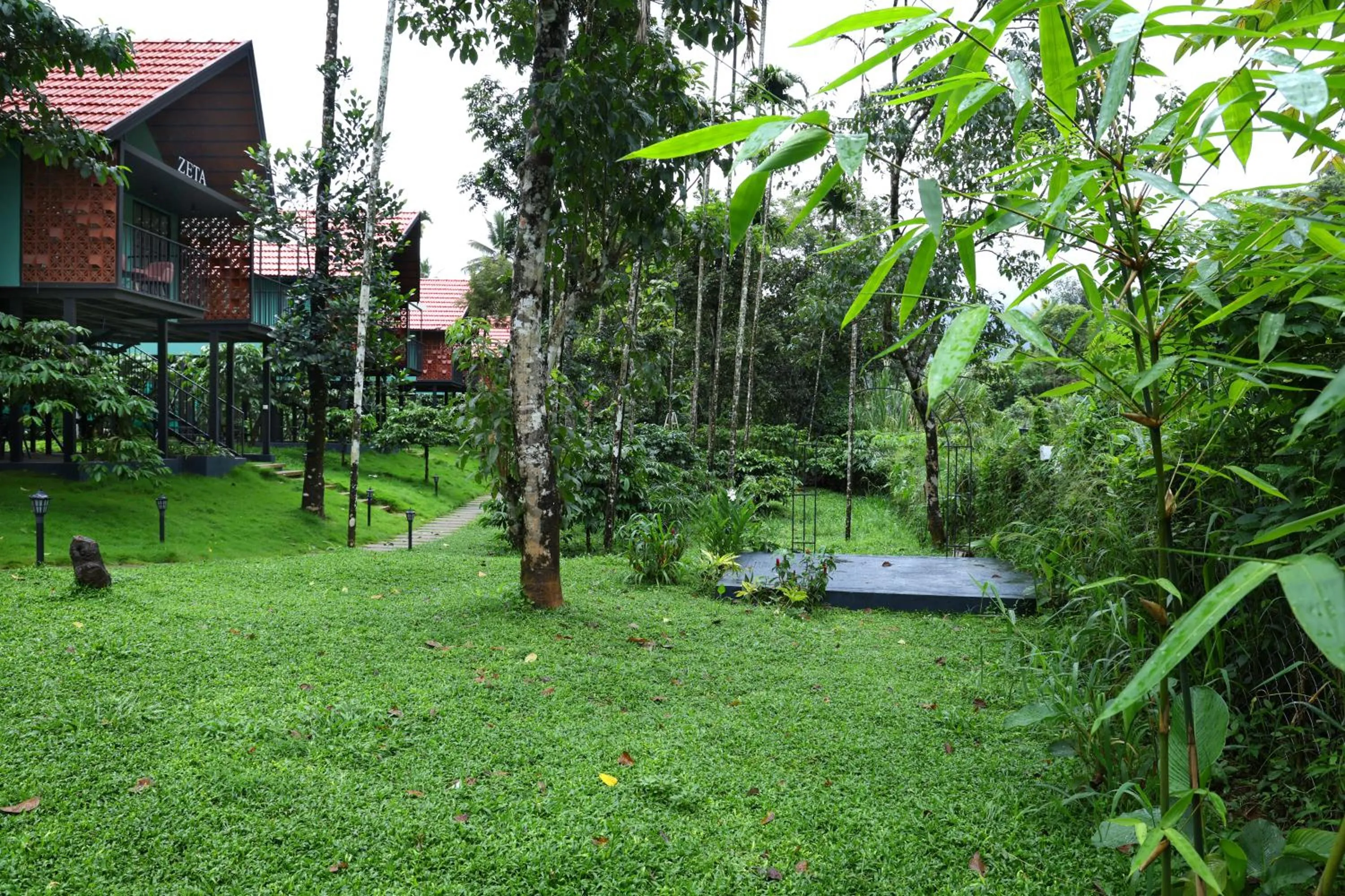 Garden in Bay View Suites, Vythiri, Wayanad