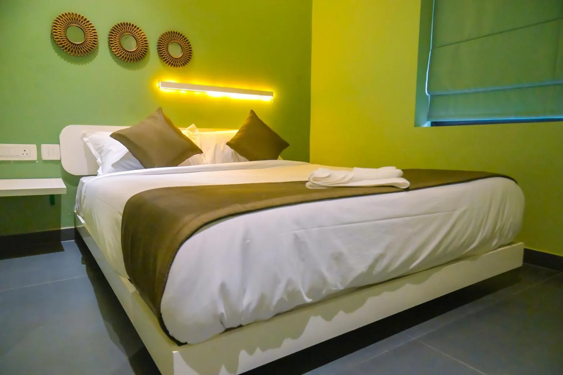 Bed in Bay View Suites, Vythiri, Wayanad