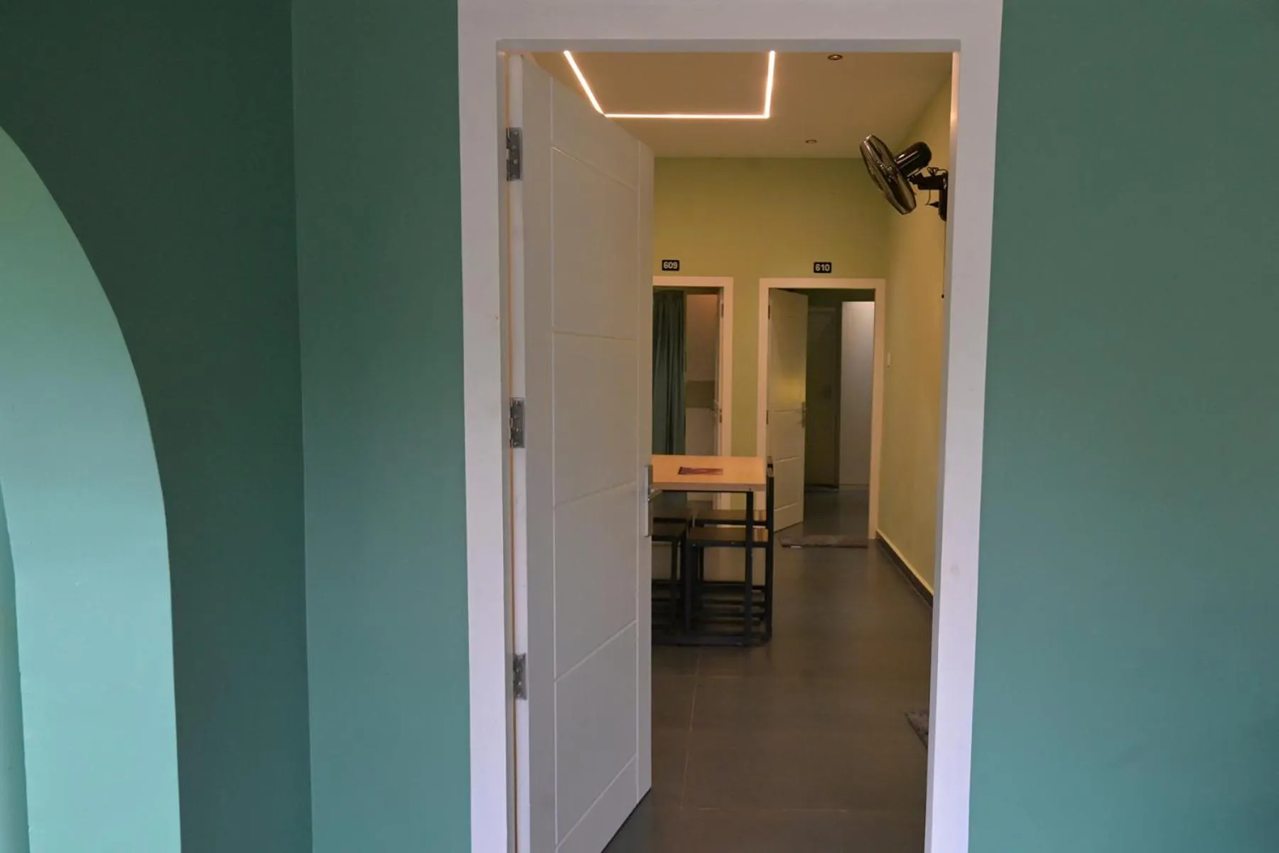 Dining area in Bay View Suites, Vythiri, Wayanad