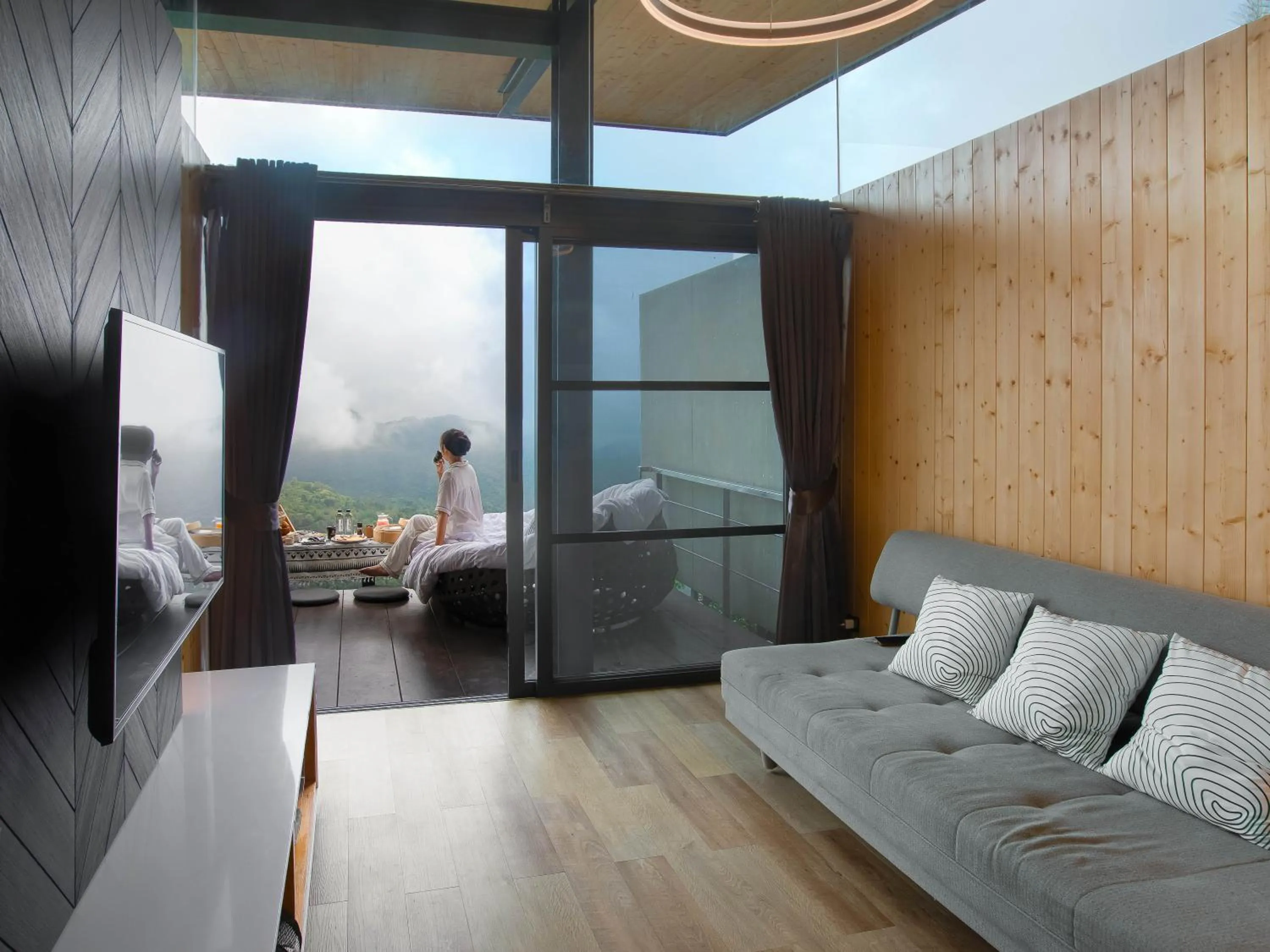 Living room in Pino Latte Khao Kho