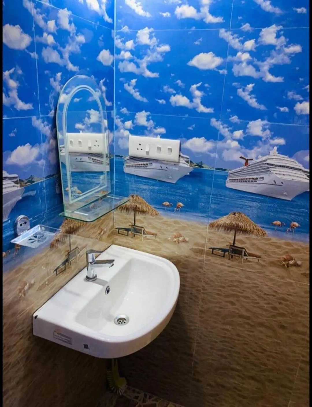 Bathroom in Rodrigues Residency Goa