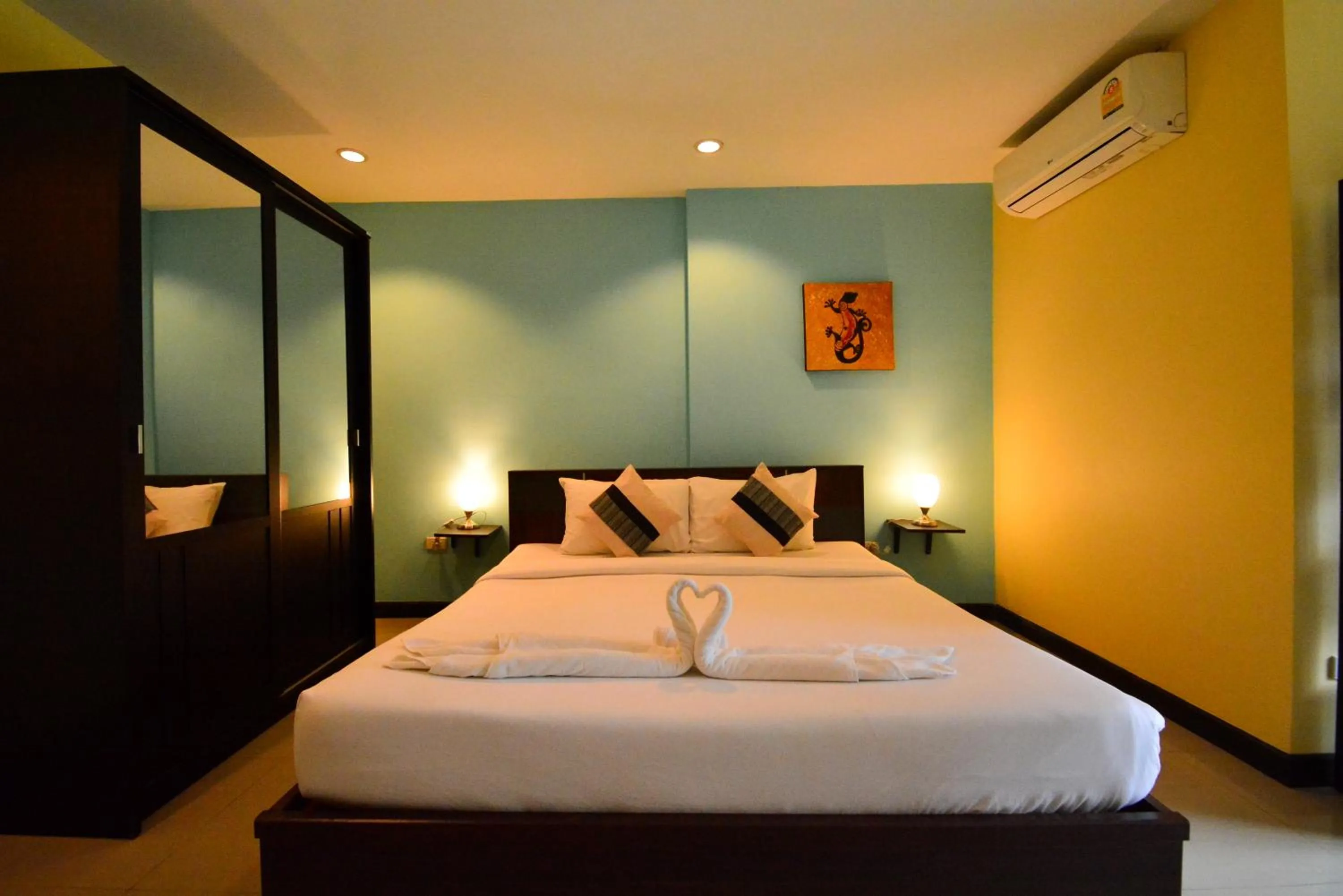 Bed in Gecko Hotel