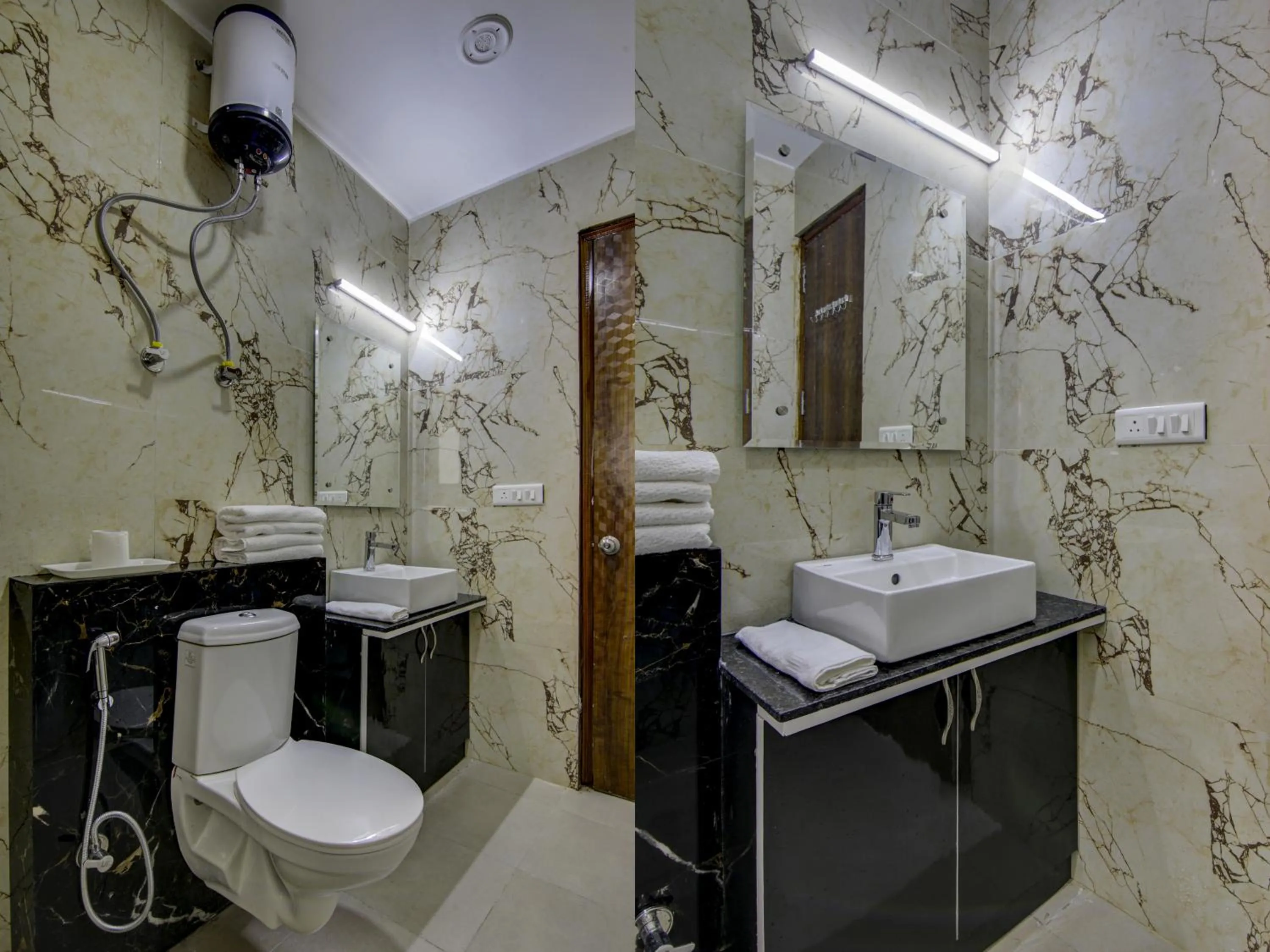 Bathroom in Treebo Sai Village, Manesar