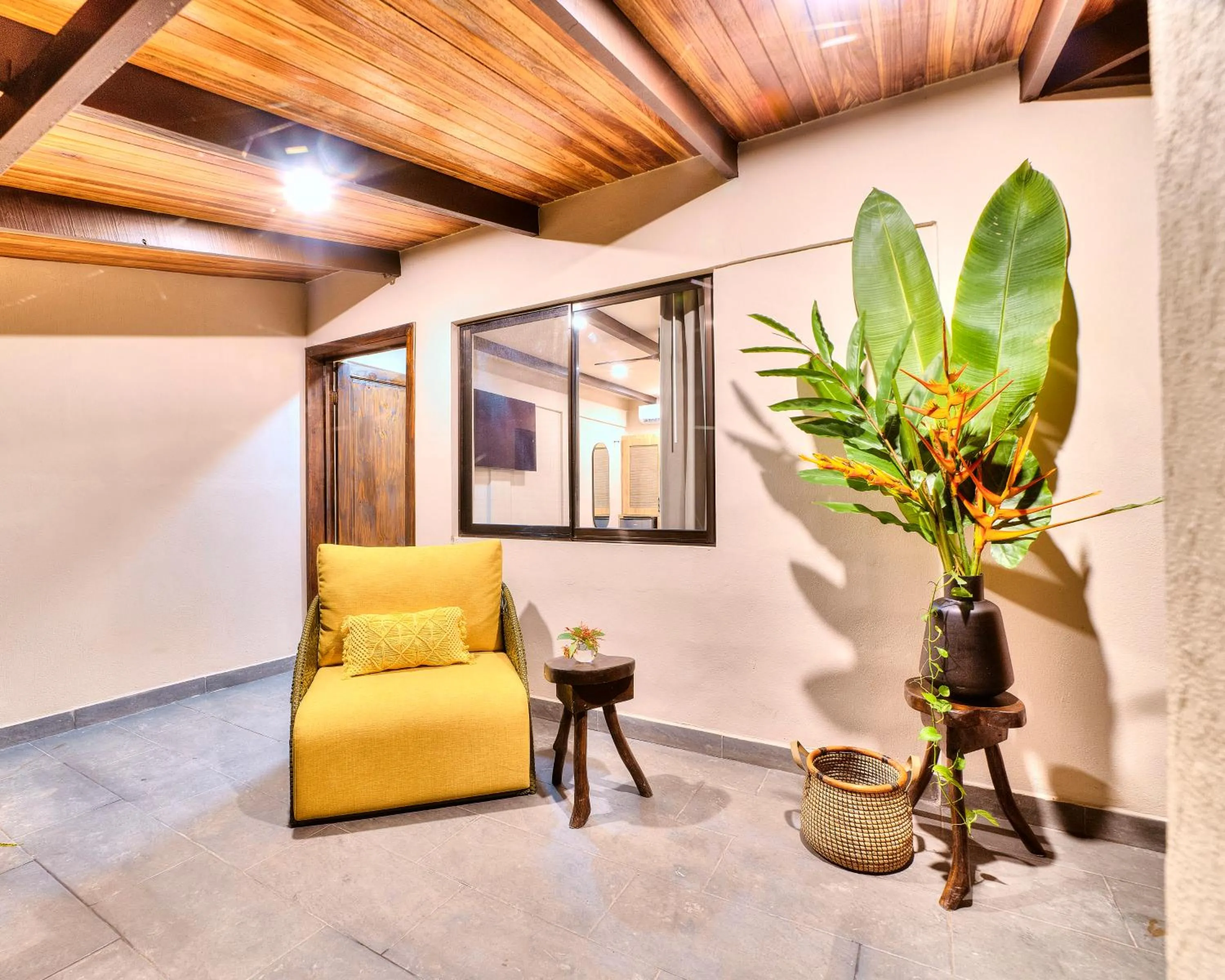 Seating area in Conga Boutique Hotel