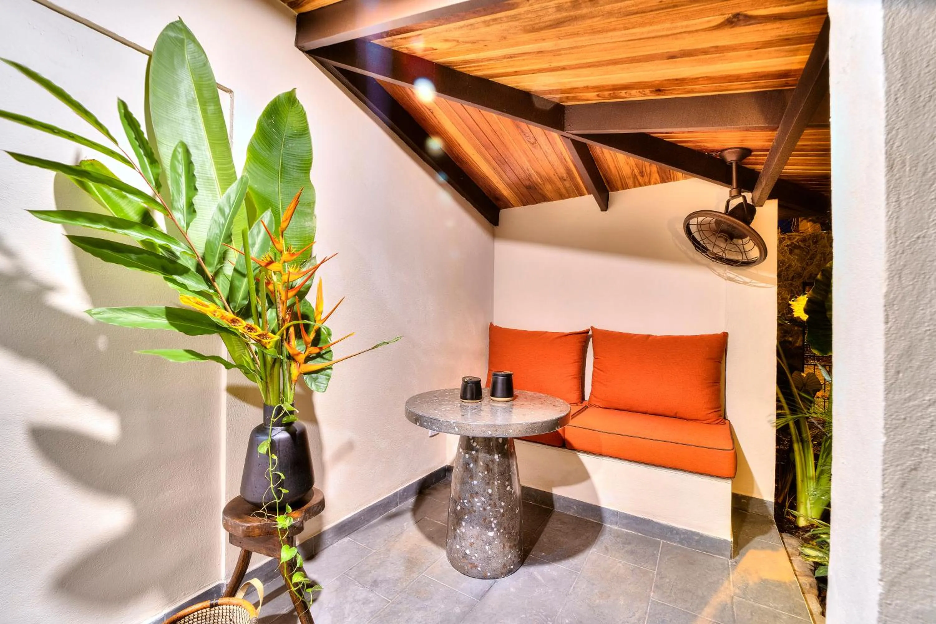 Seating area in Conga Boutique Hotel