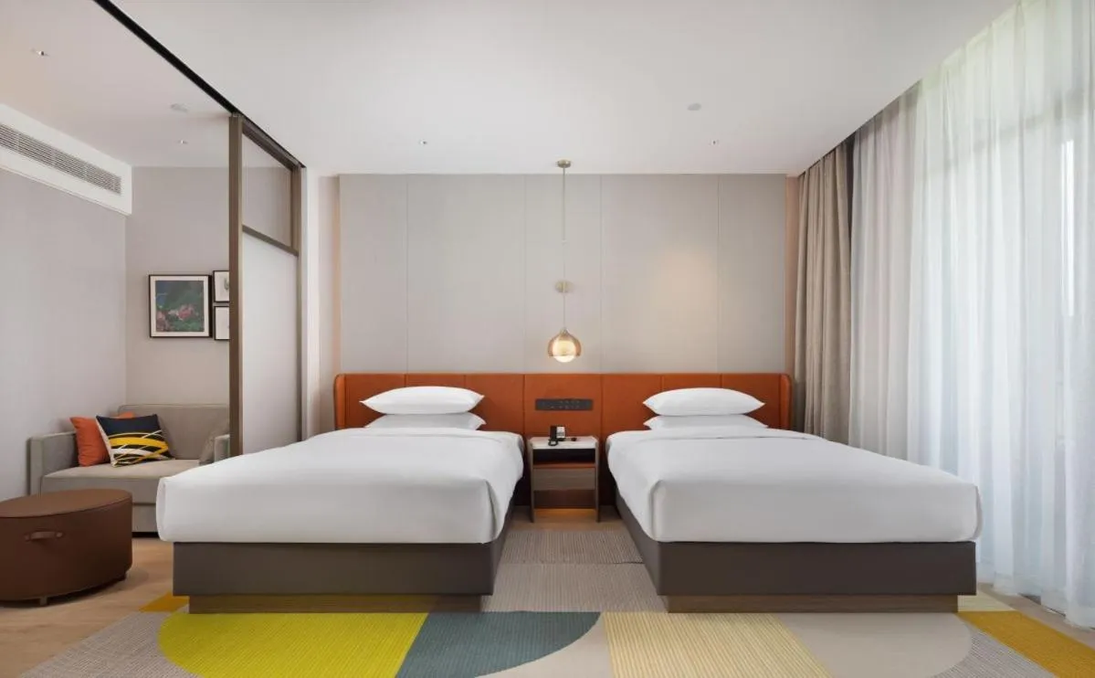 Photo of the whole room, Bed in Home2 by Hilton Chongqing Wushan