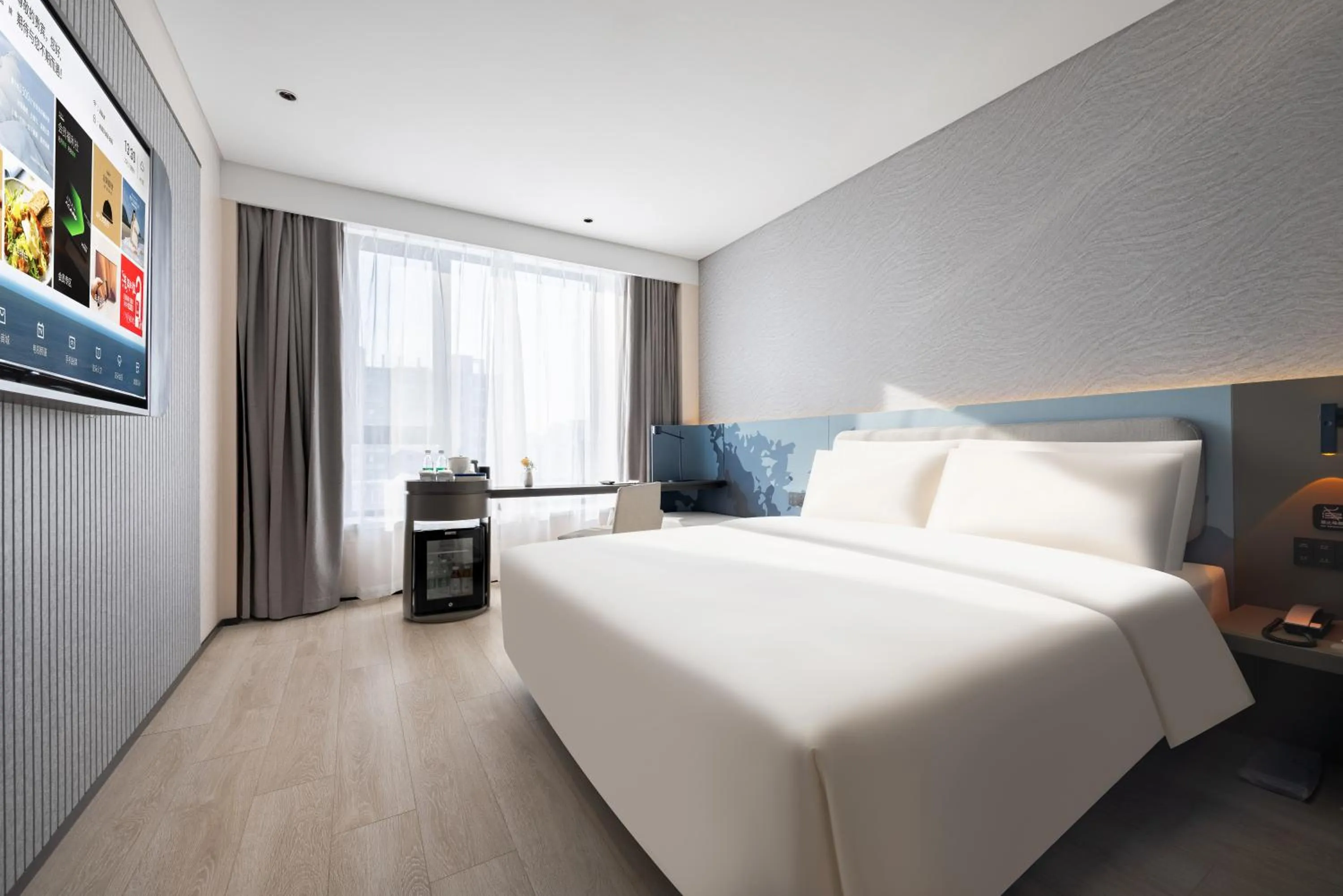 Bed in Atour Light Hotel Shenyang Yuhong Plaza Metro Station