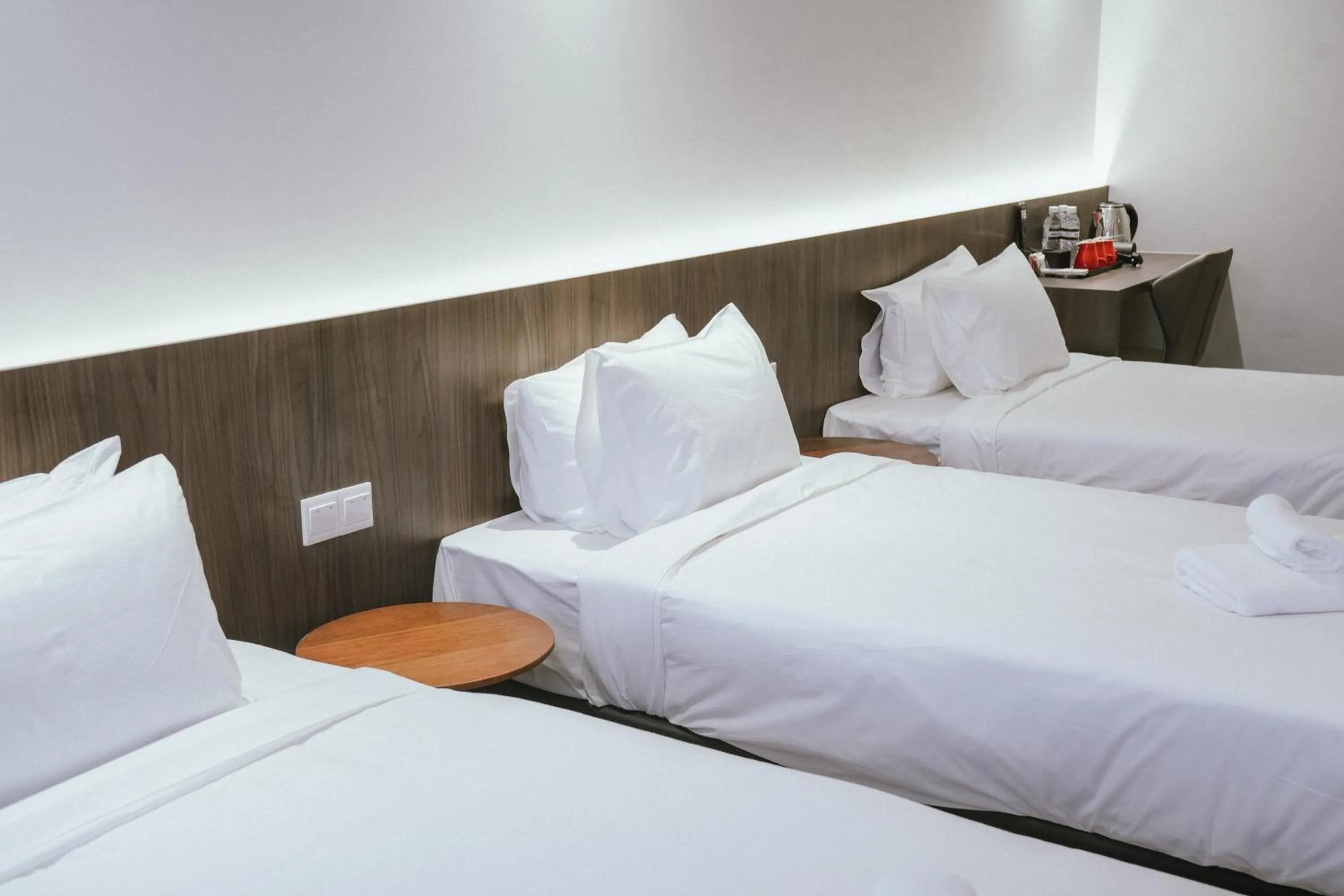 Bed in Roxy Hotel Siniawan