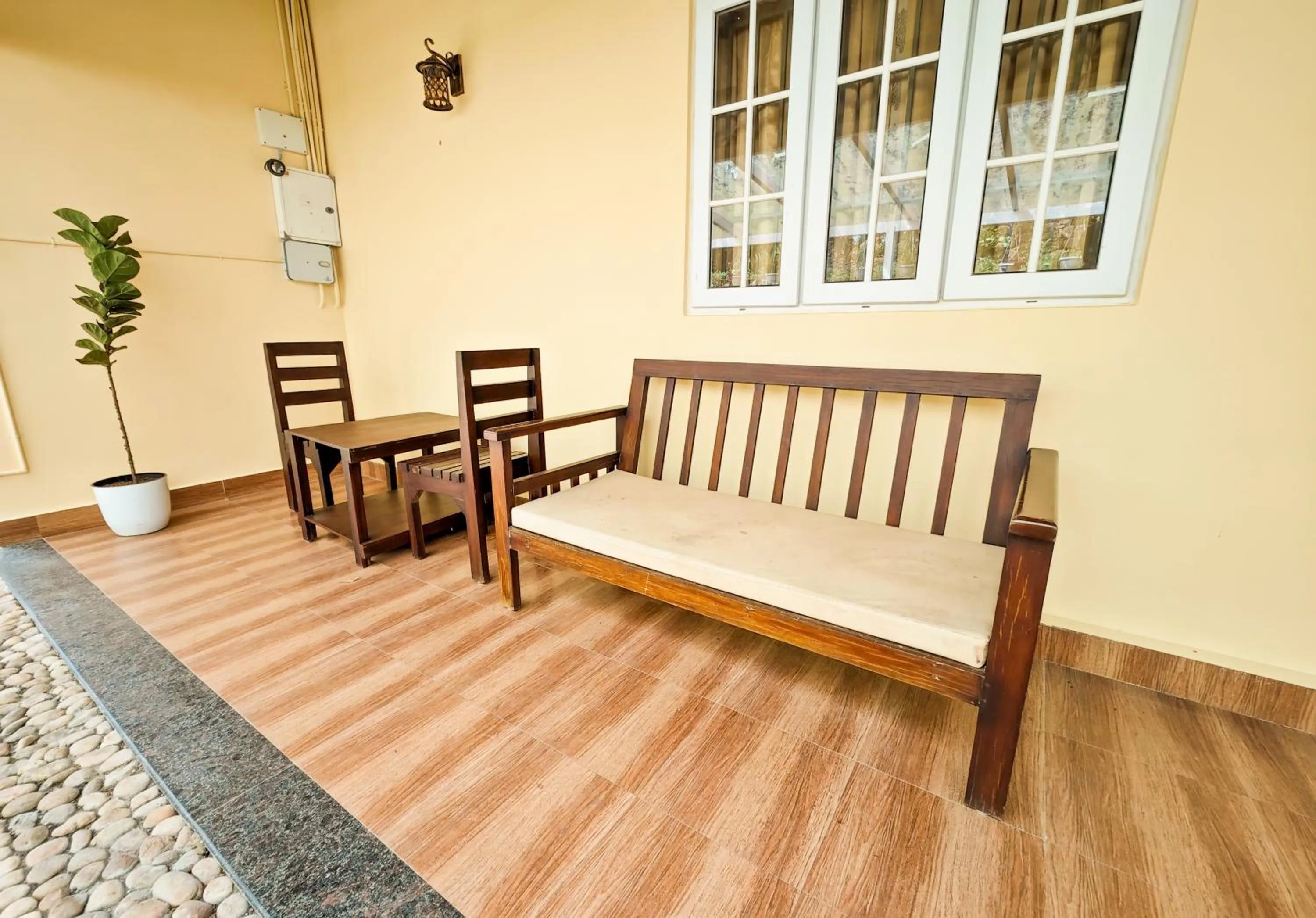 Seating area in Ibex Resorts, Valparai Mistly