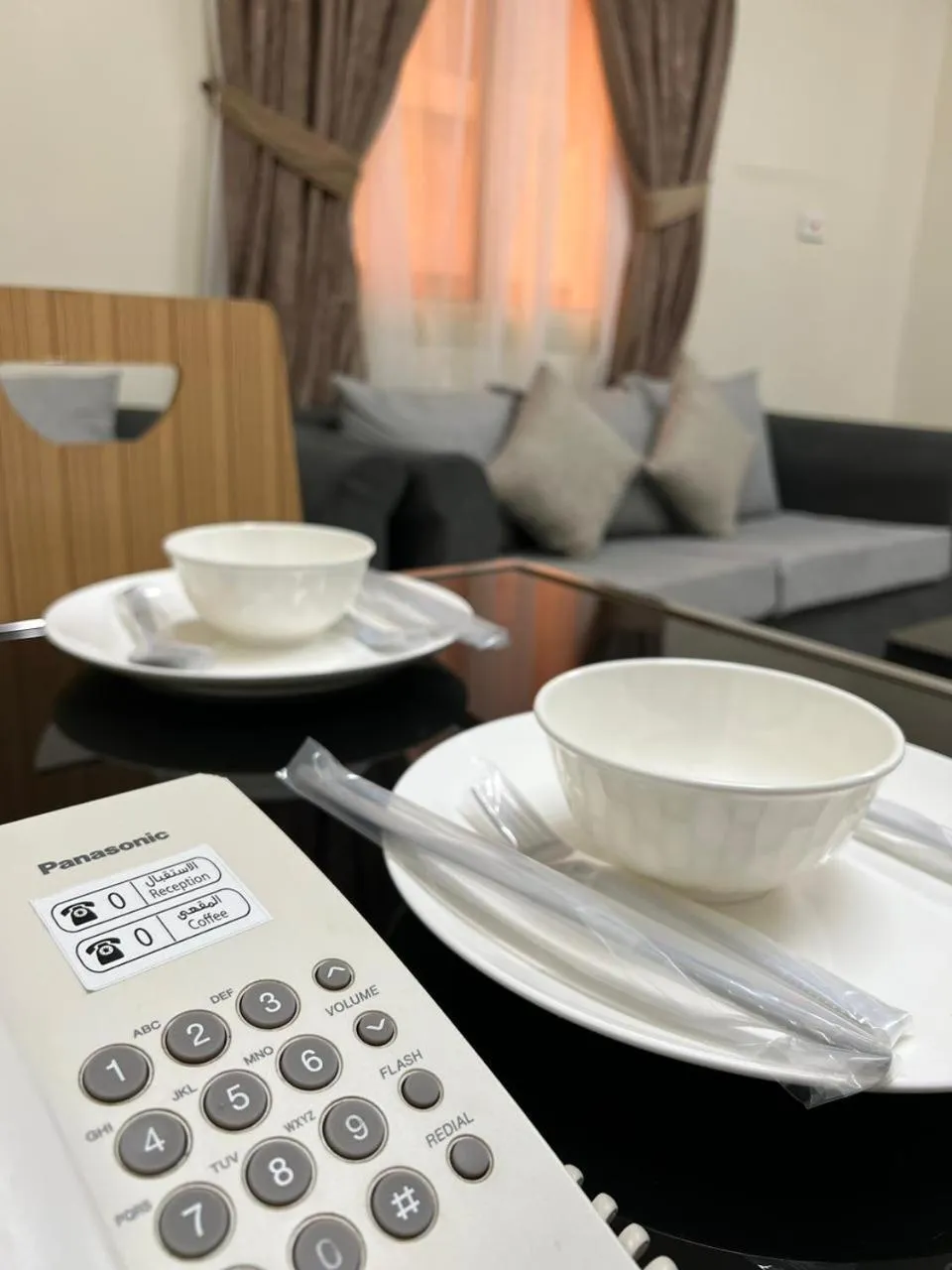 Seating area in Binayat Hama Serviced Apartments