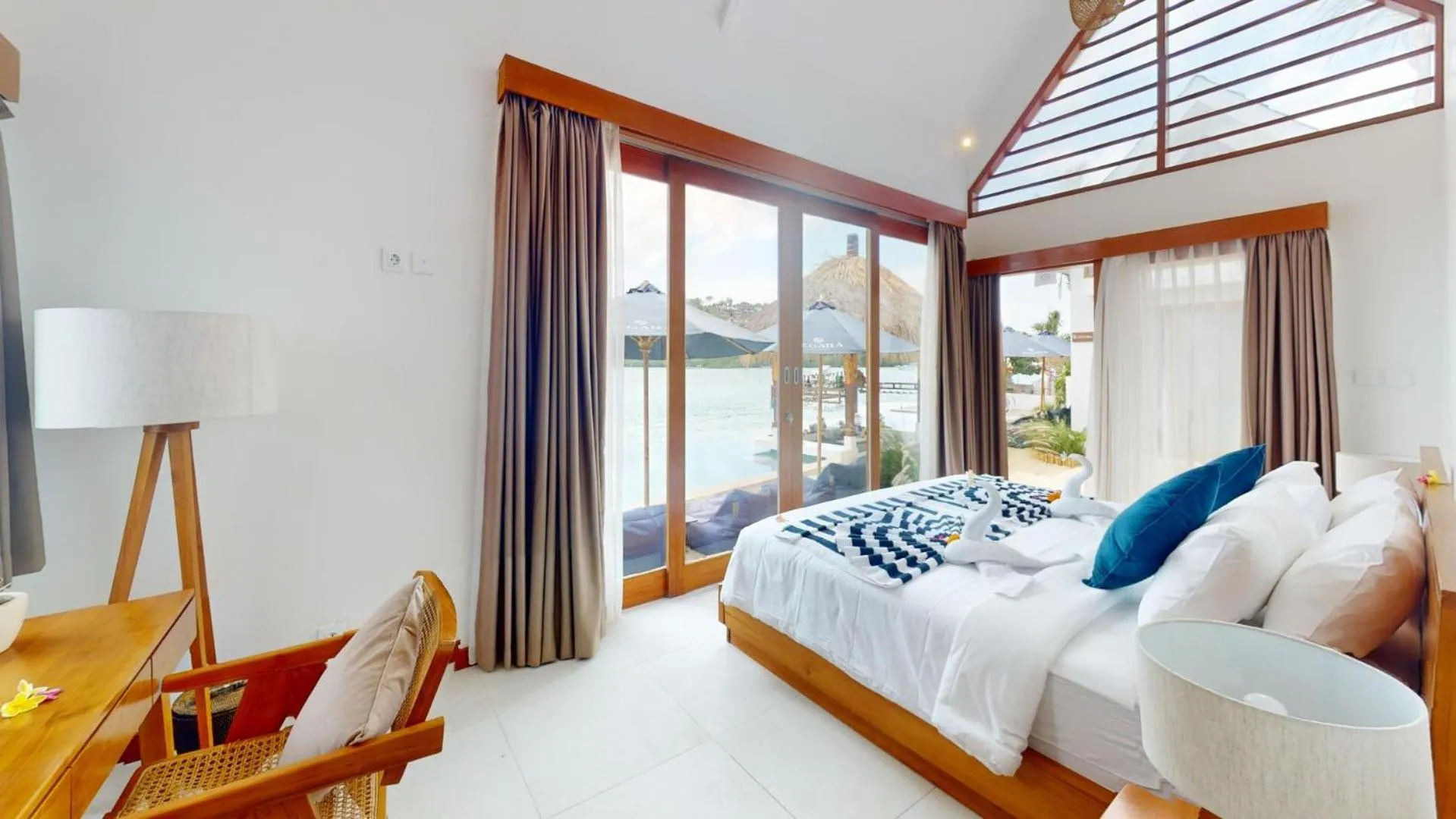 Bed in Segara Seaside Resort