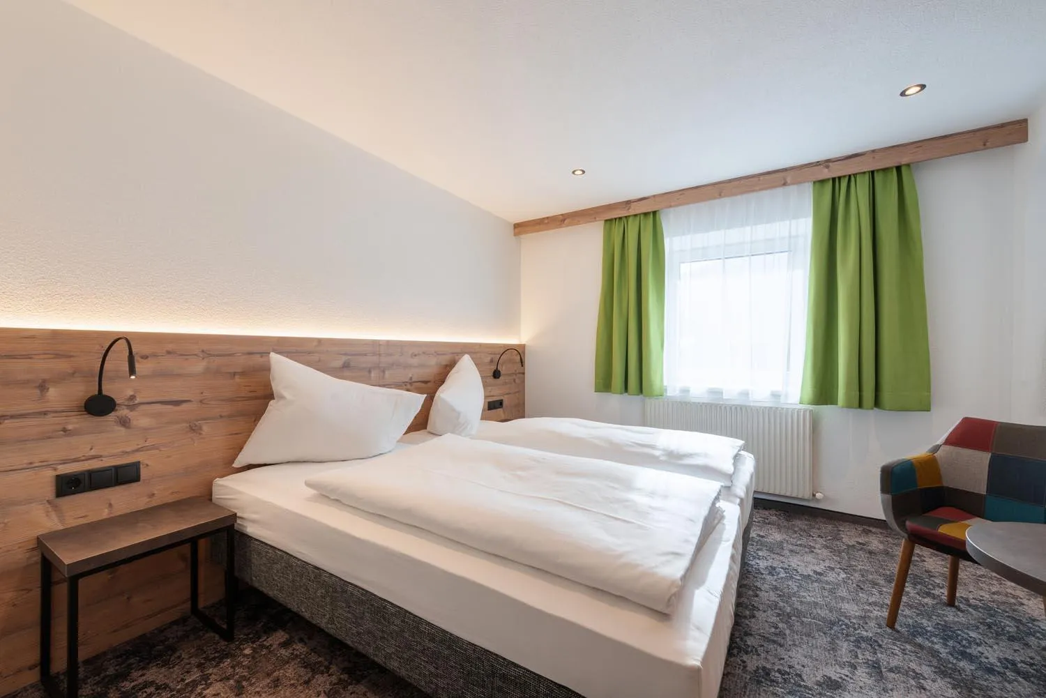 Bed in Hotel Grissemann