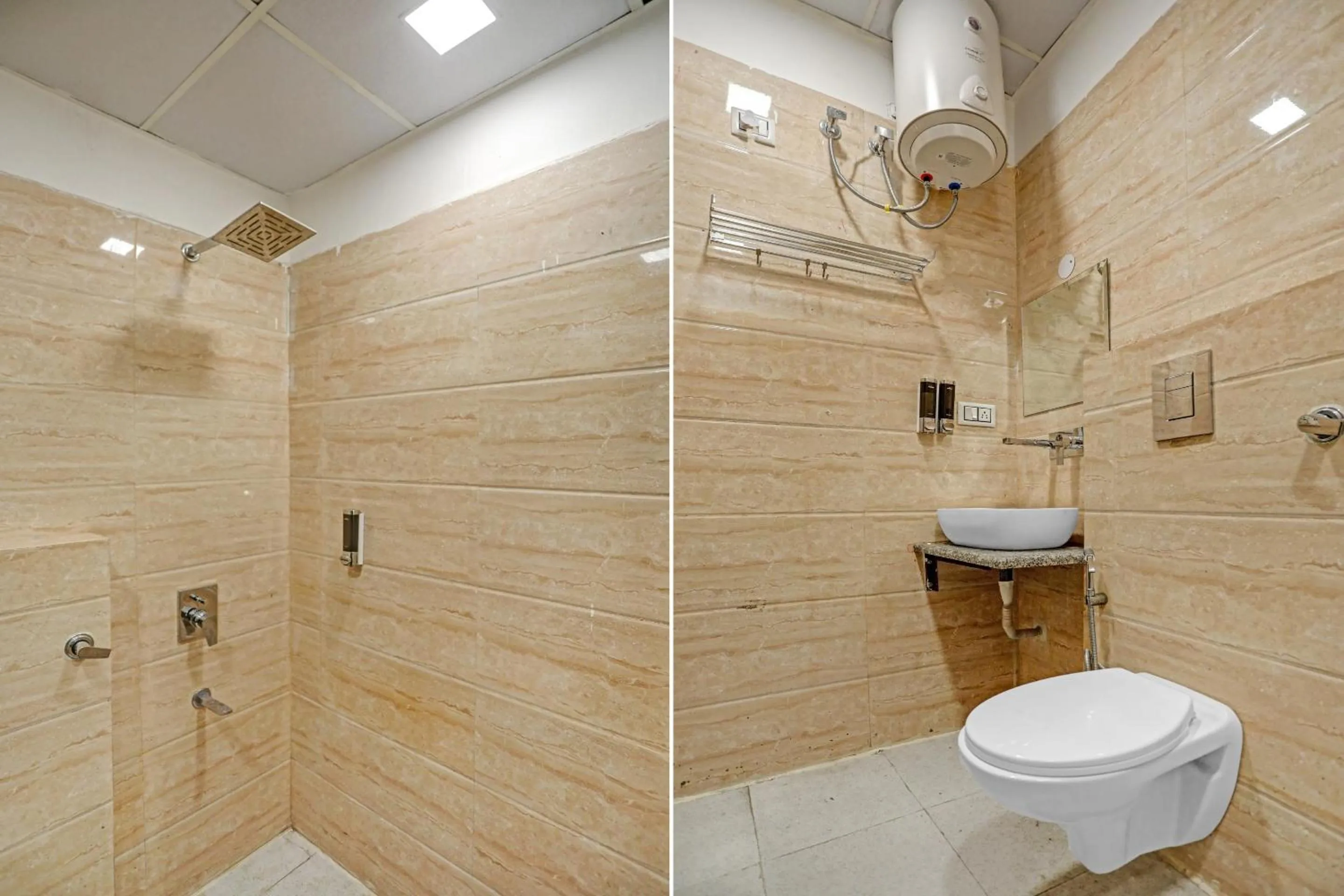 Shower in Hotel Twamev residency Uttam Nagar couple friendly
