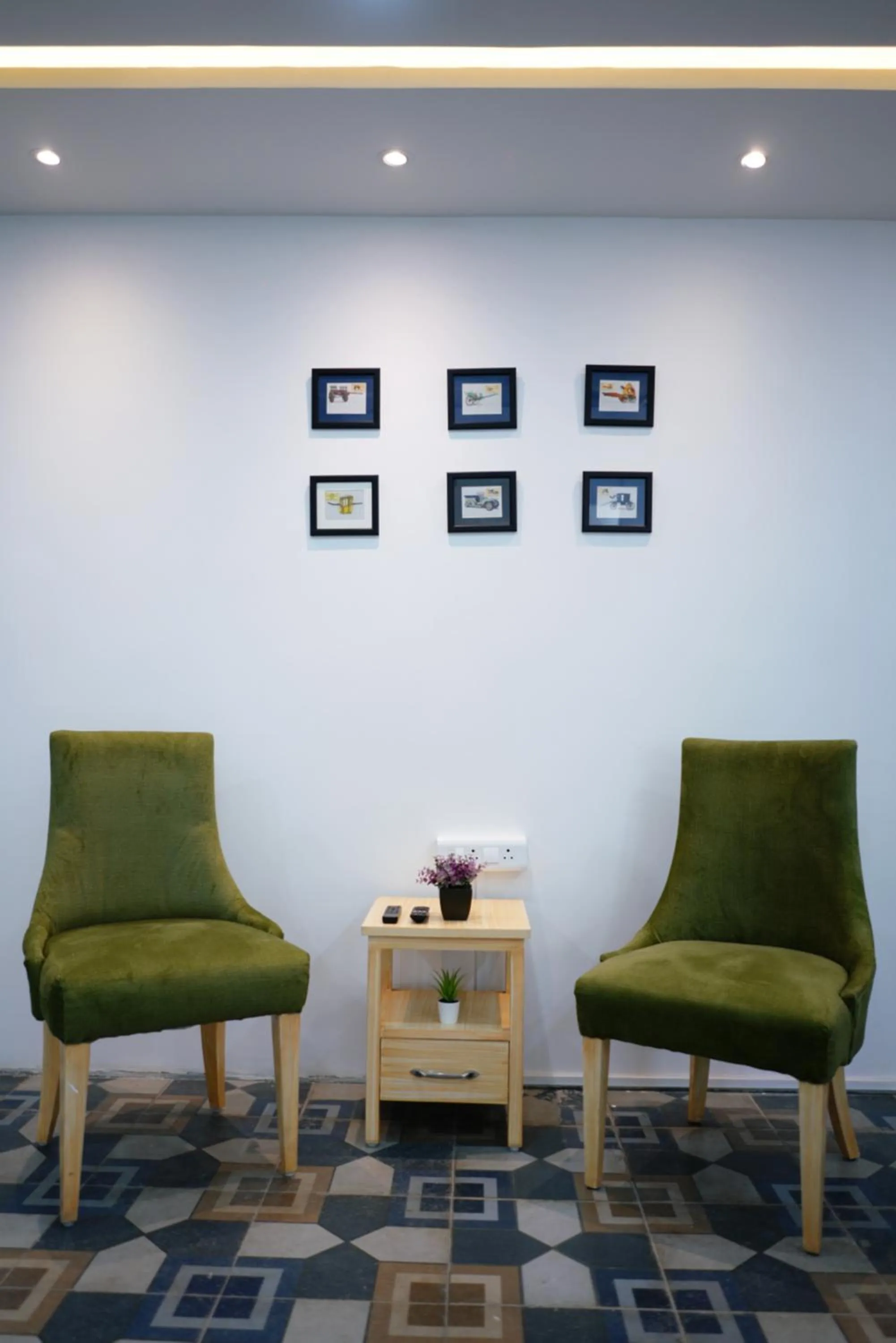 Seating area in Enkay Service Apartments