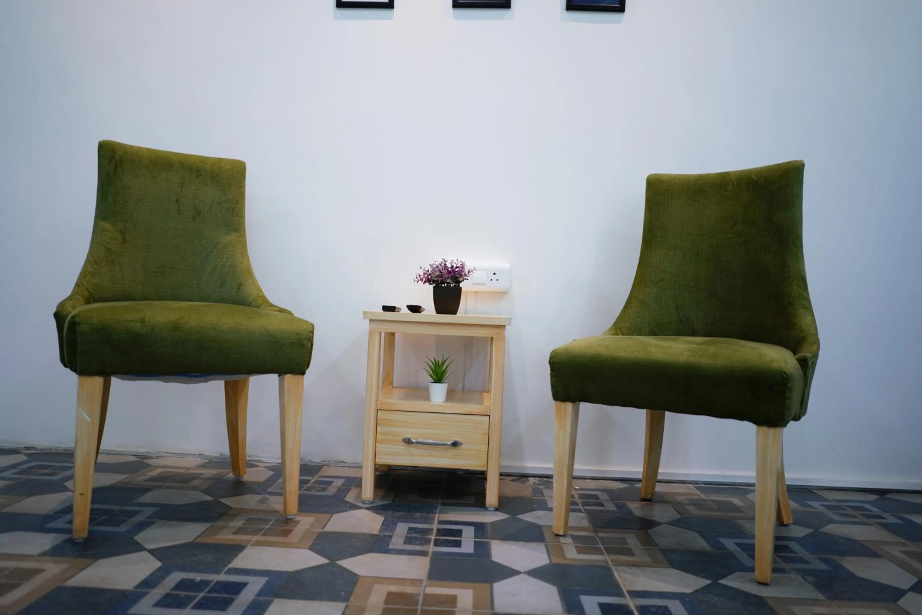 Seating area in Enkay Service Apartments