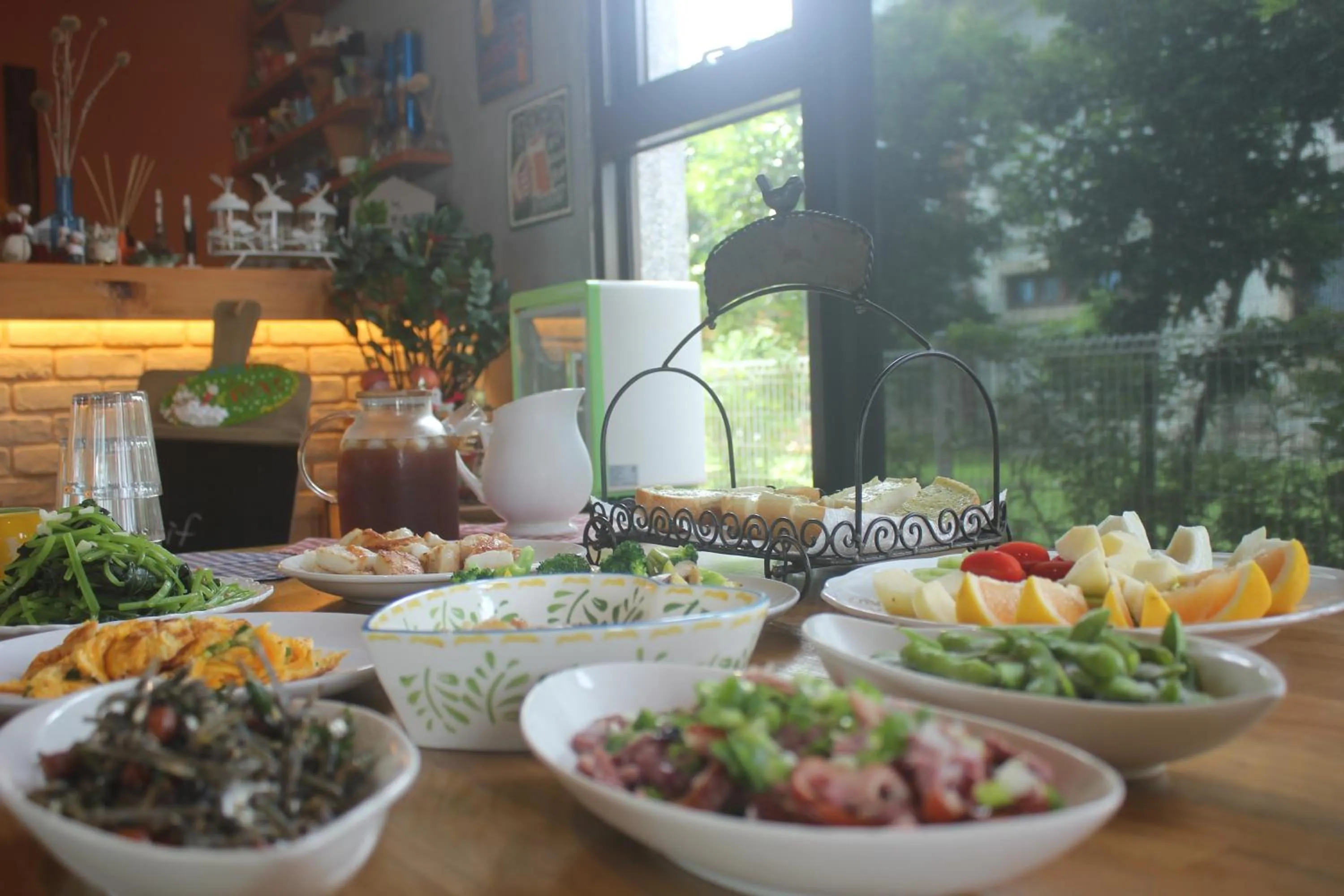 Buffet breakfast in Muho B&B