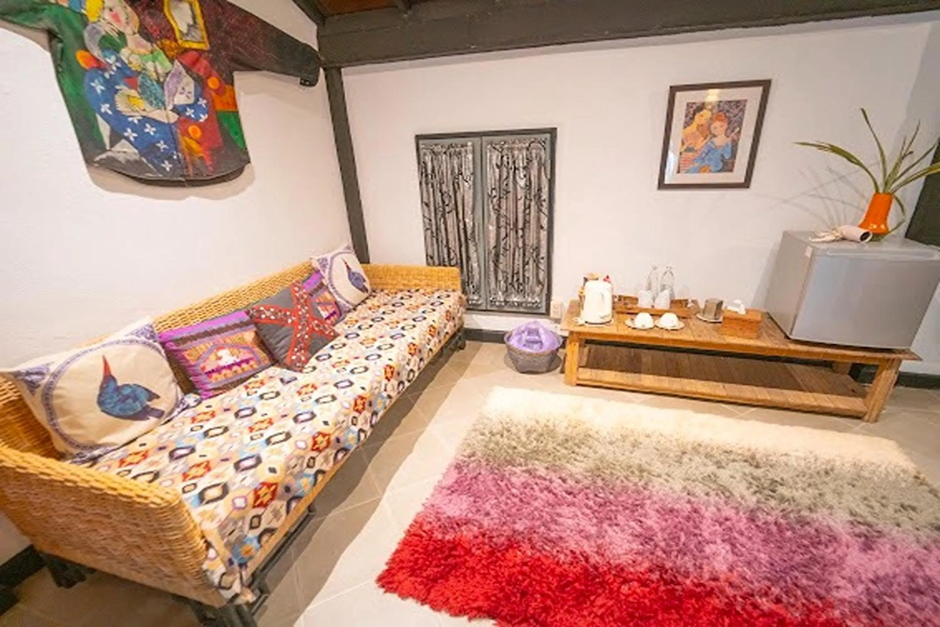 Bed in Baan Suan Residence เฮือนพักบ้านสวน