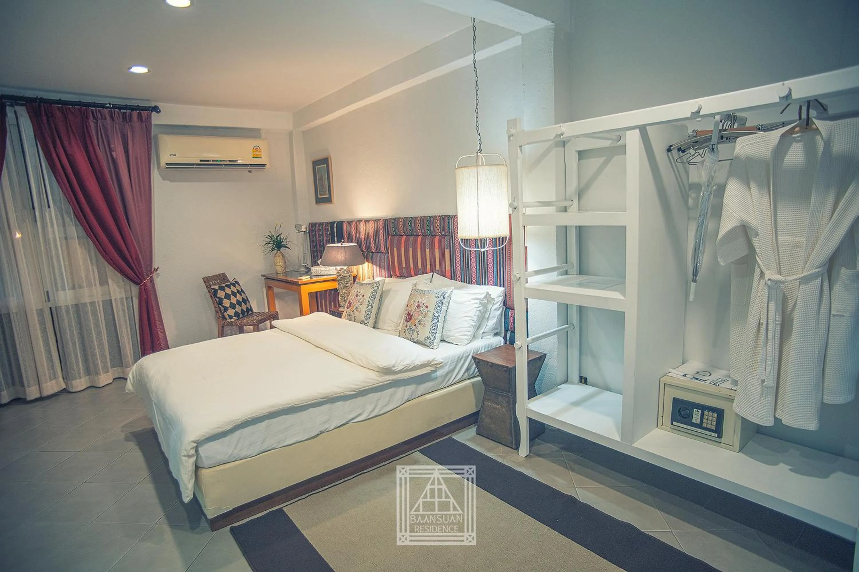 Bed in Baan Suan Residence เฮือนพักบ้านสวน