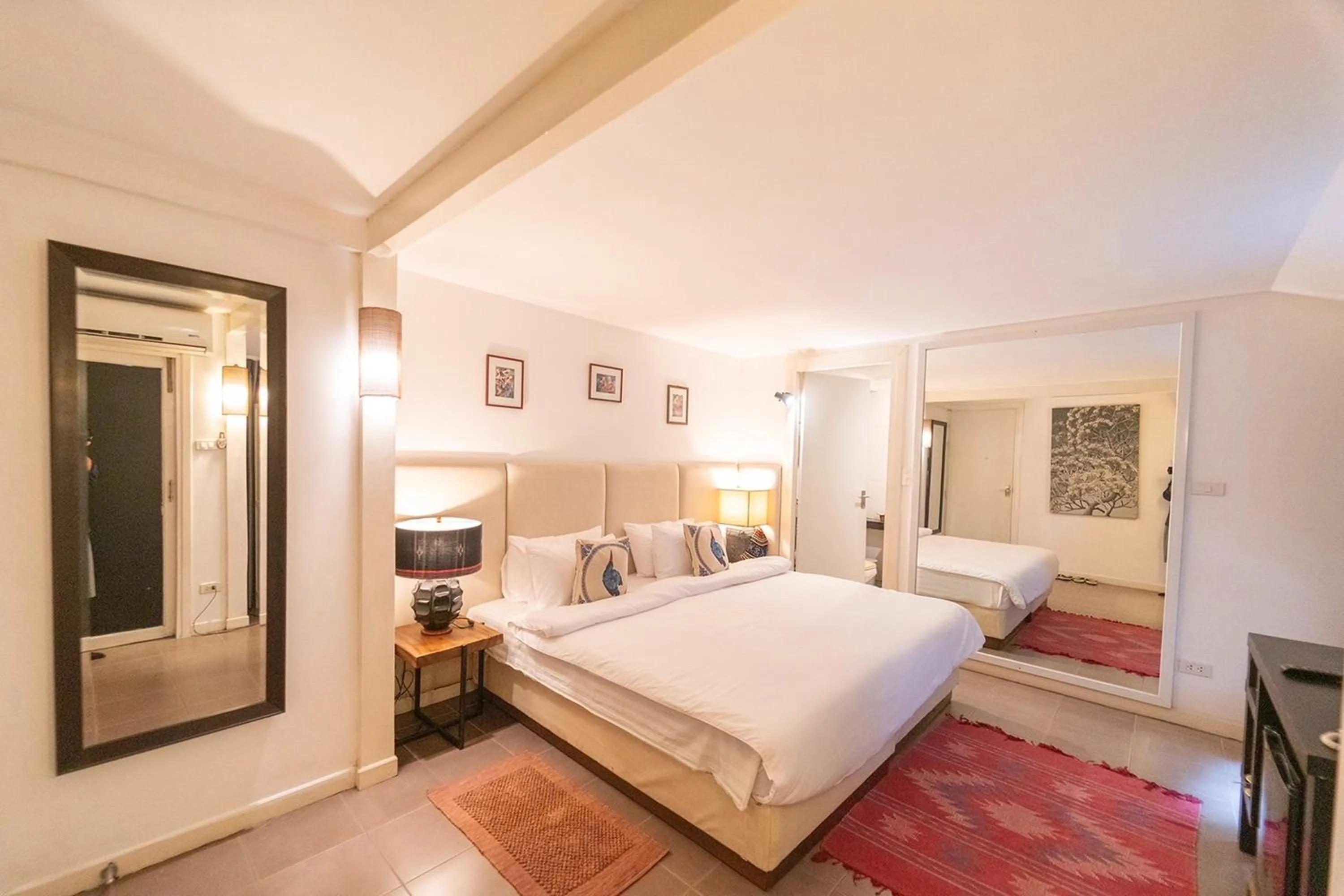 Bed in Baan Suan Residence เฮือนพักบ้านสวน