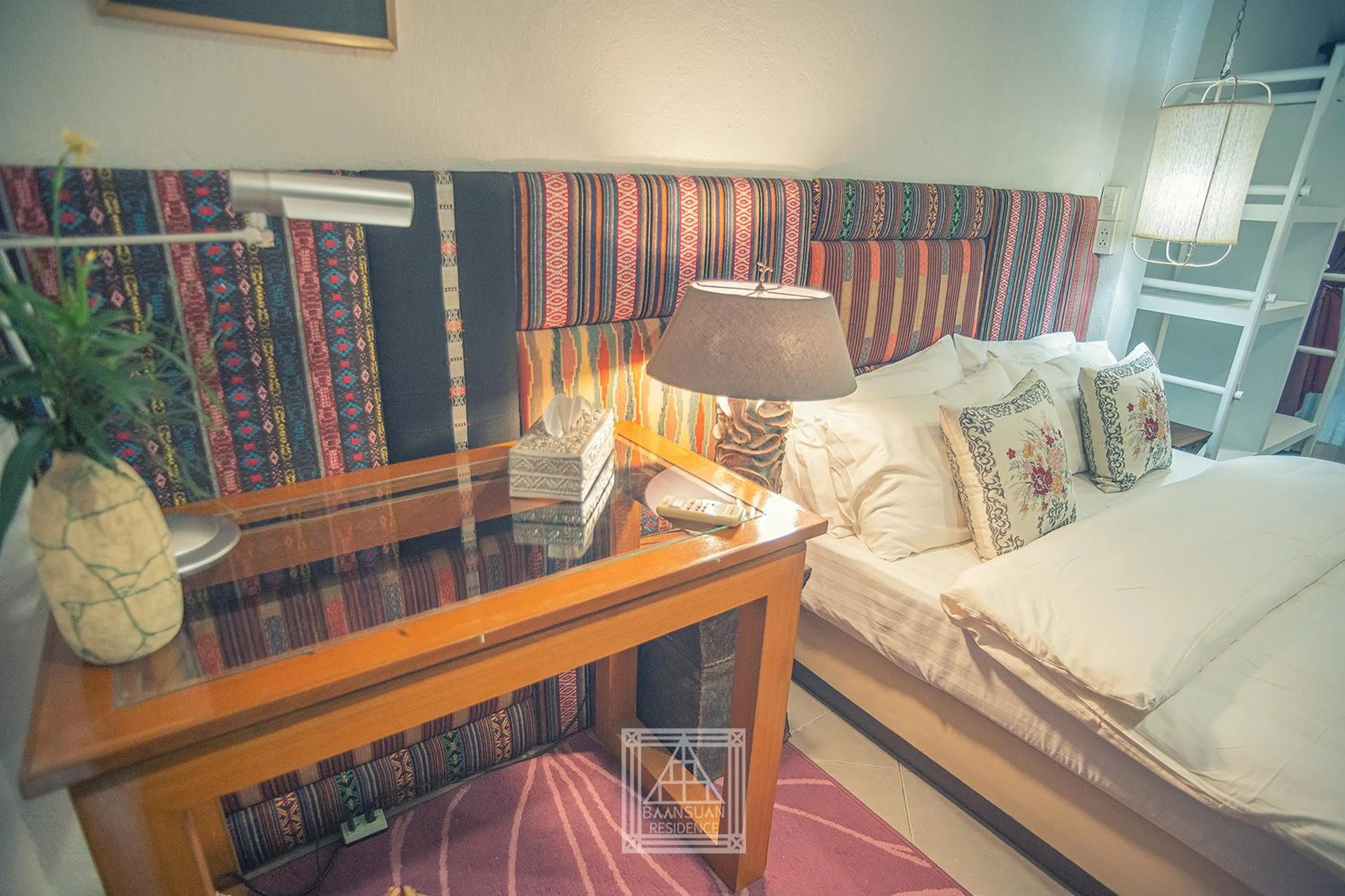 Bed in Baan Suan Residence เฮือนพักบ้านสวน