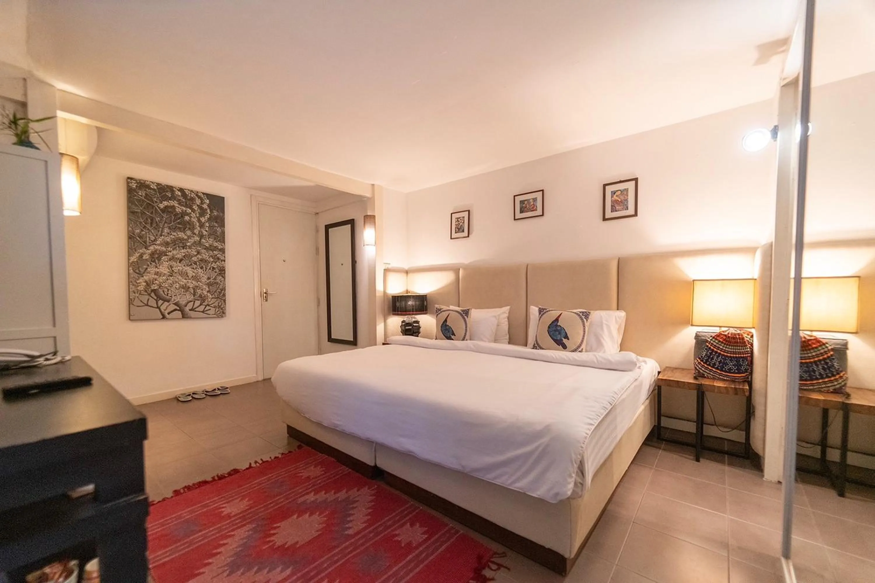 Bed in Baan Suan Residence เฮือนพักบ้านสวน