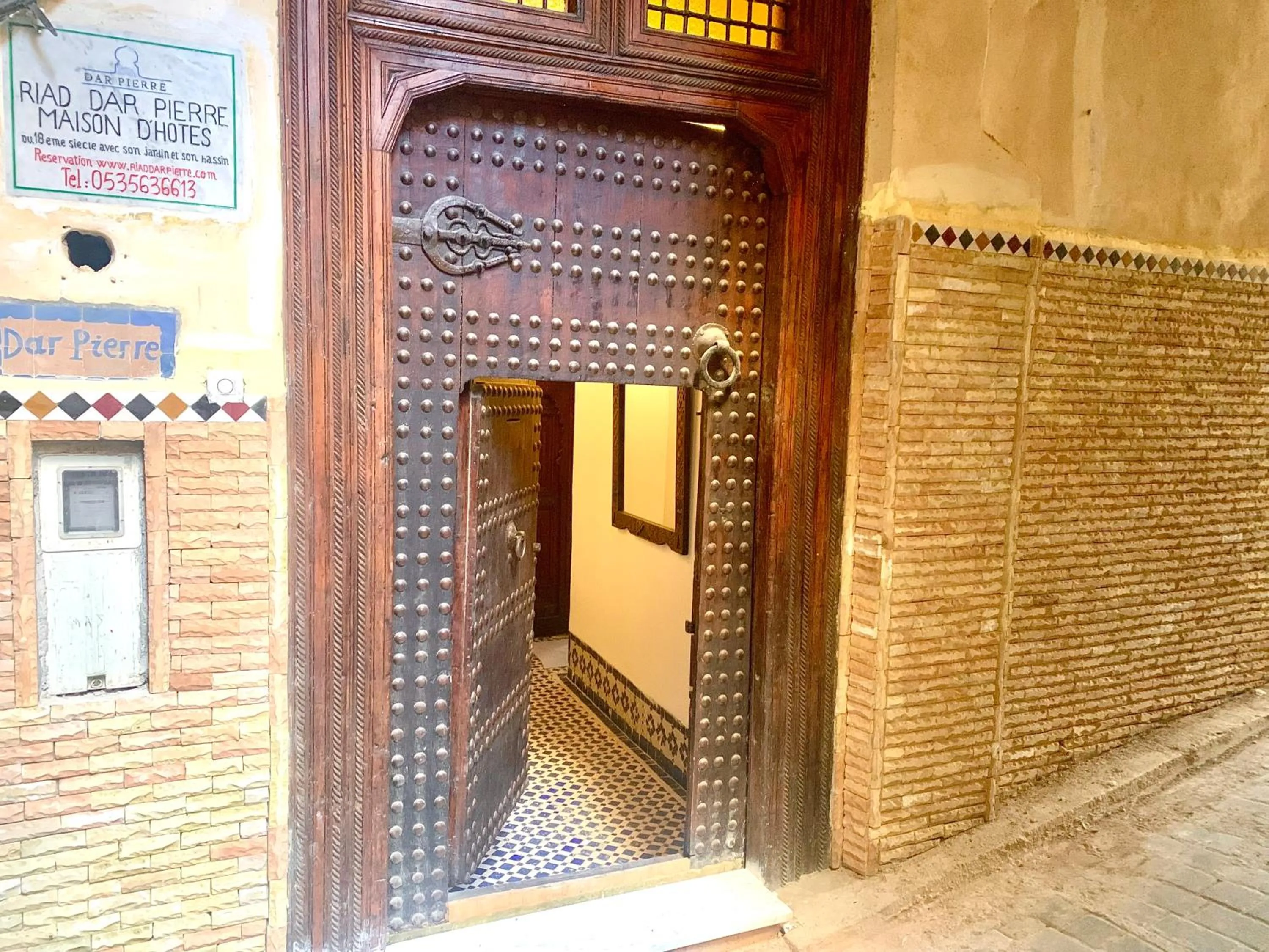 Facade/entrance in Riad Dar Pierre