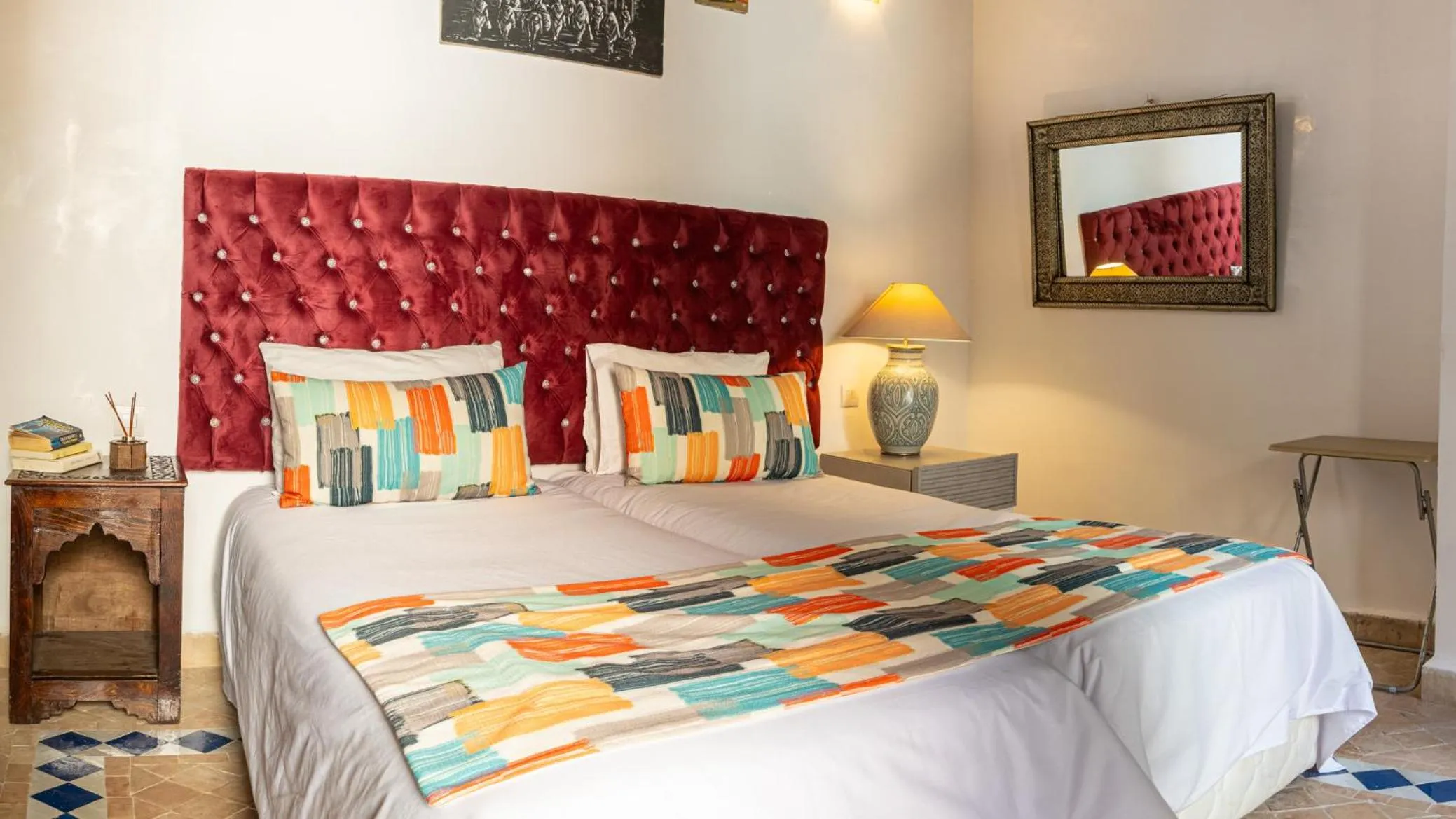 Bed in Riad Dar Pierre