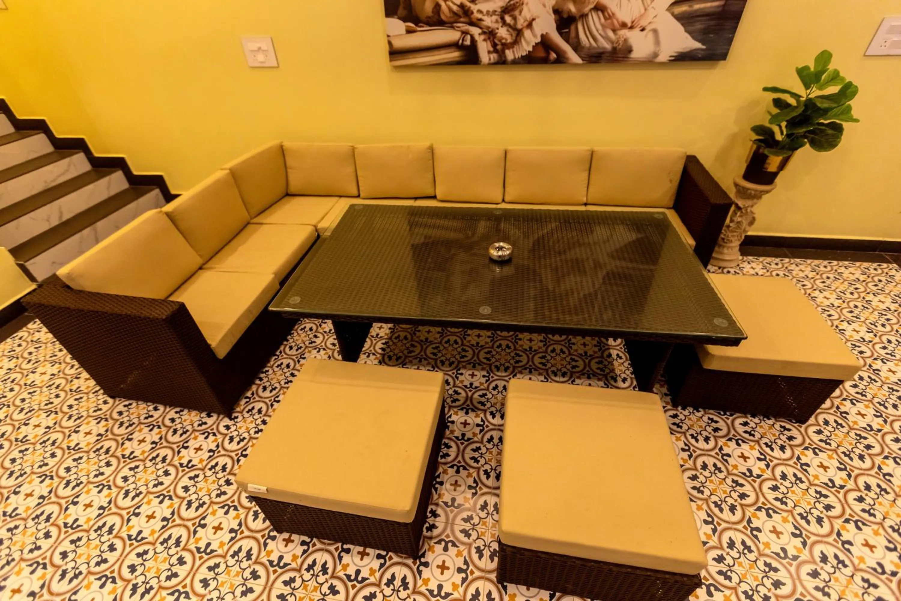 Seating area in T Resort with Swimming Pool