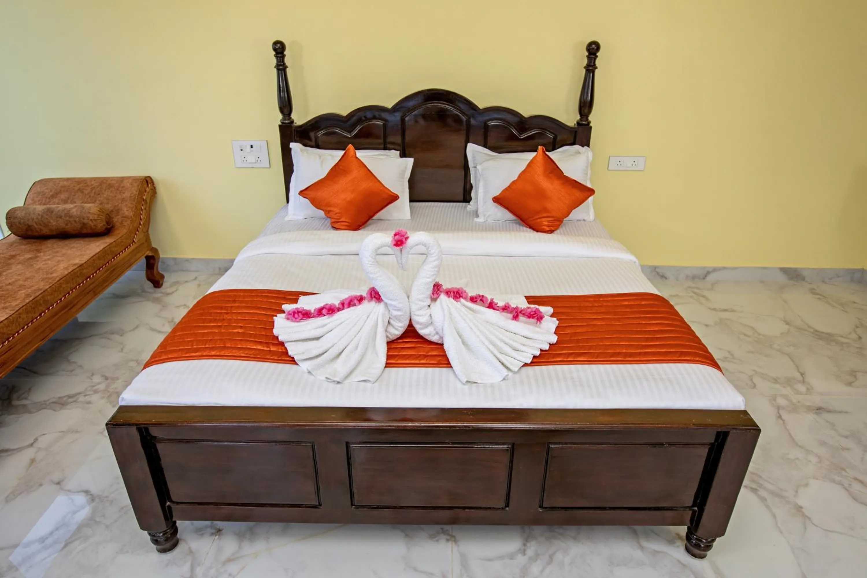 Bed in T Resort with Swimming Pool