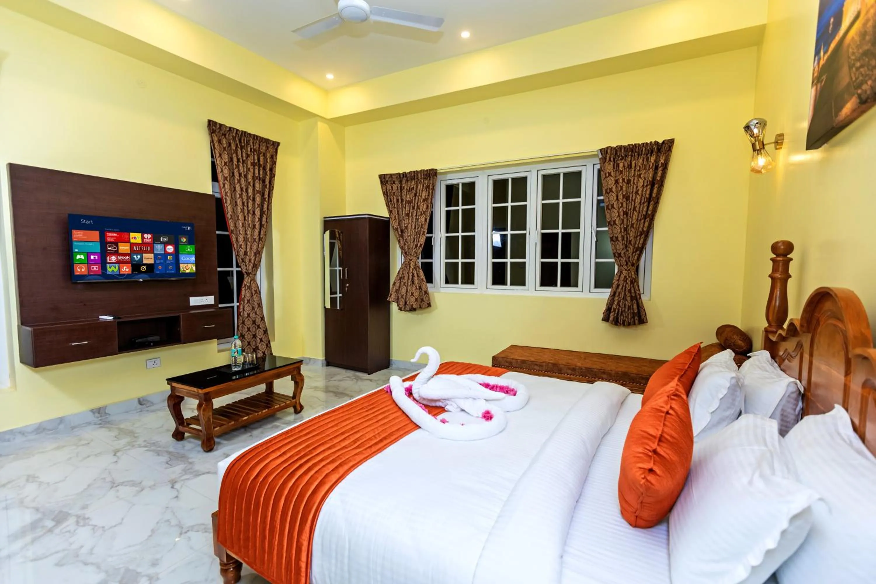 Bed in T Resort with Swimming Pool