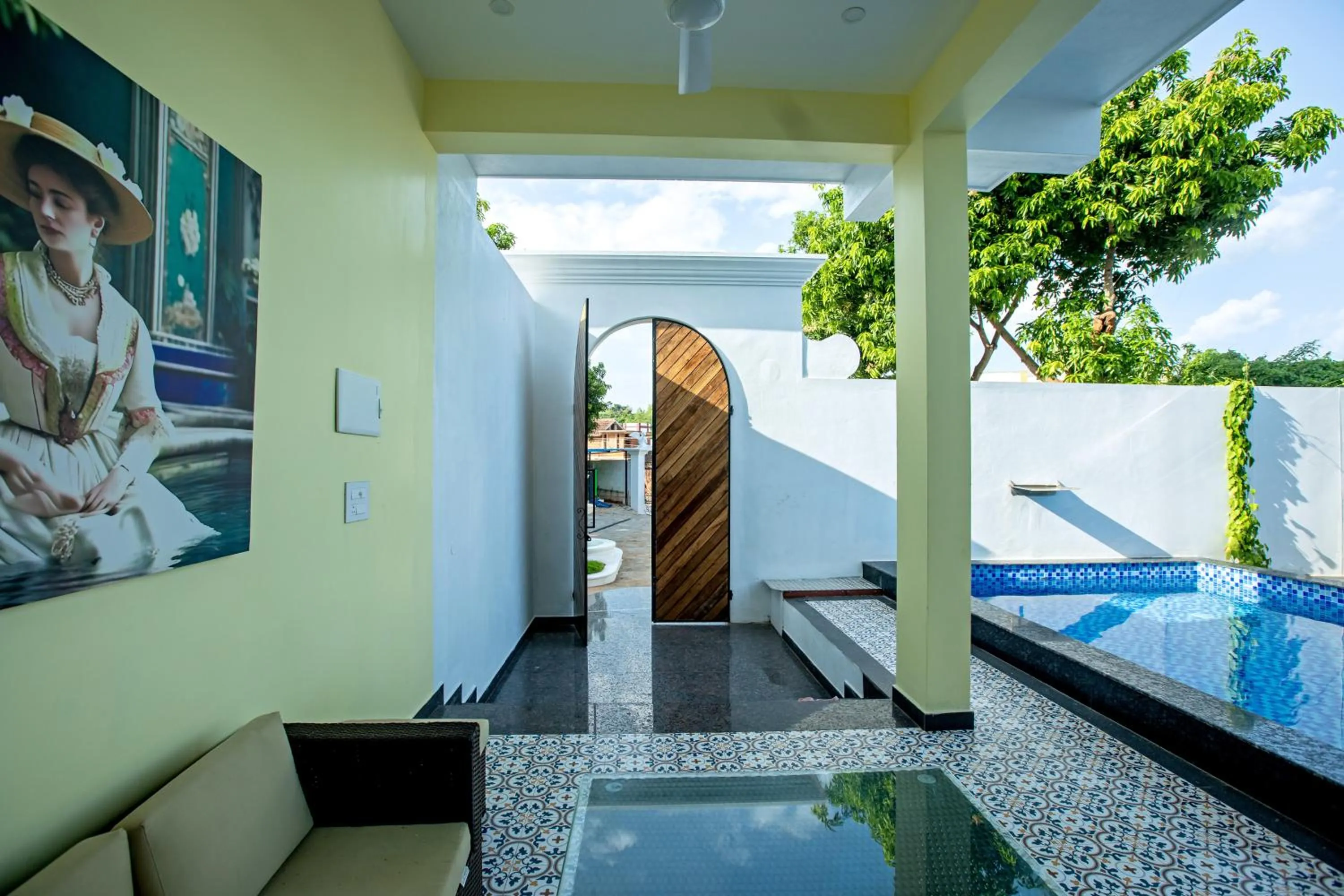 Patio in T Resort with Swimming Pool