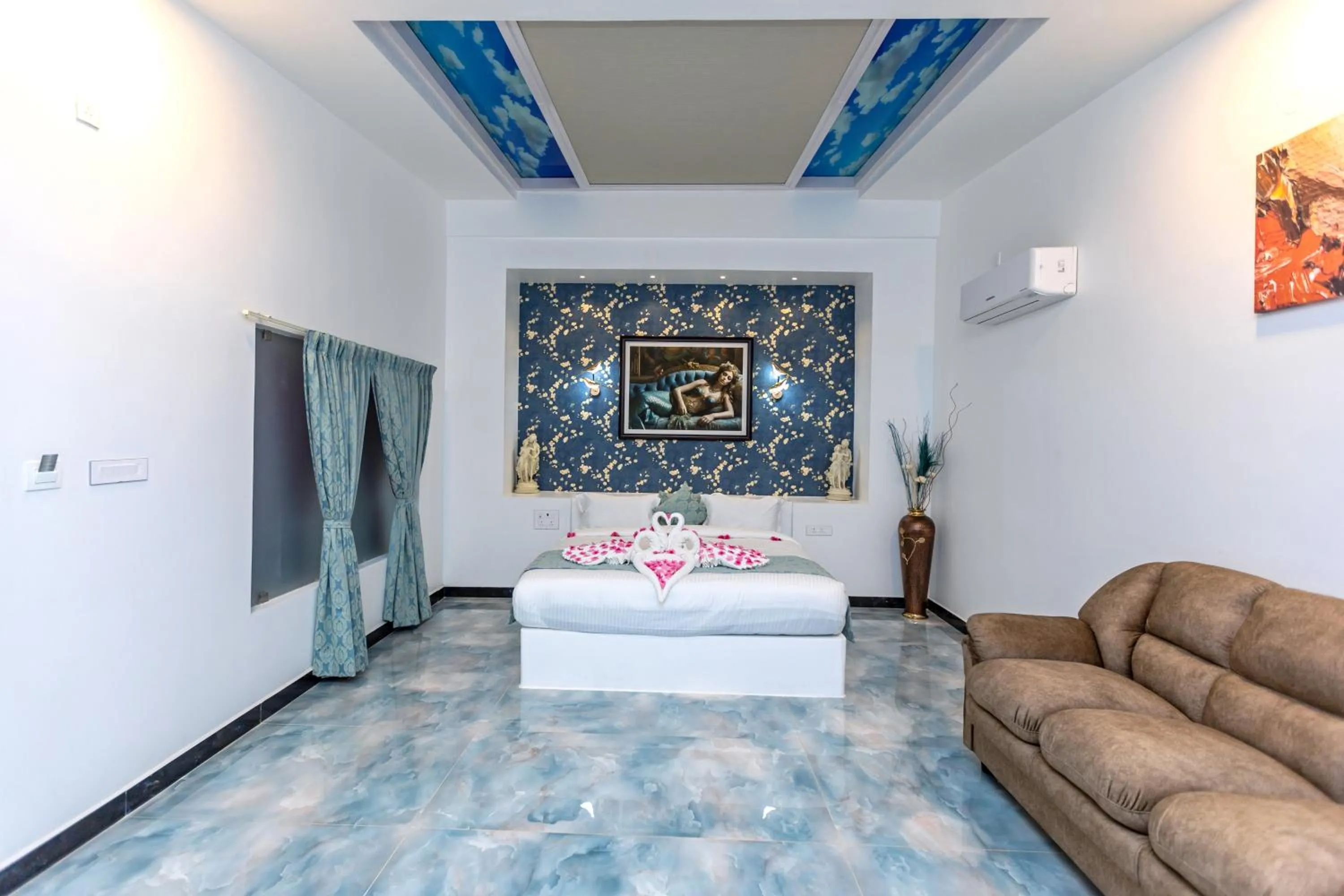 Bedroom in T Resort with Swimming Pool