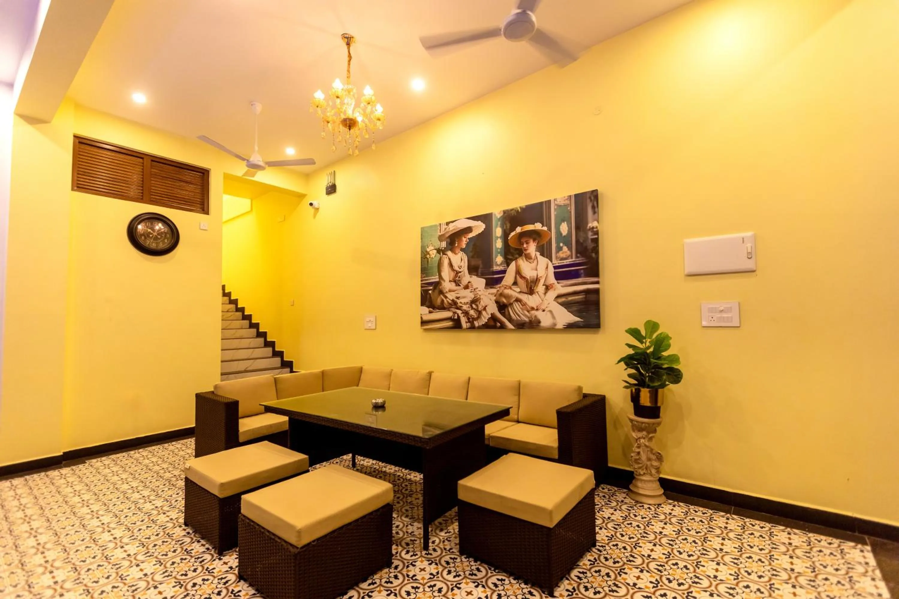 Seating area in T Resort with Swimming Pool