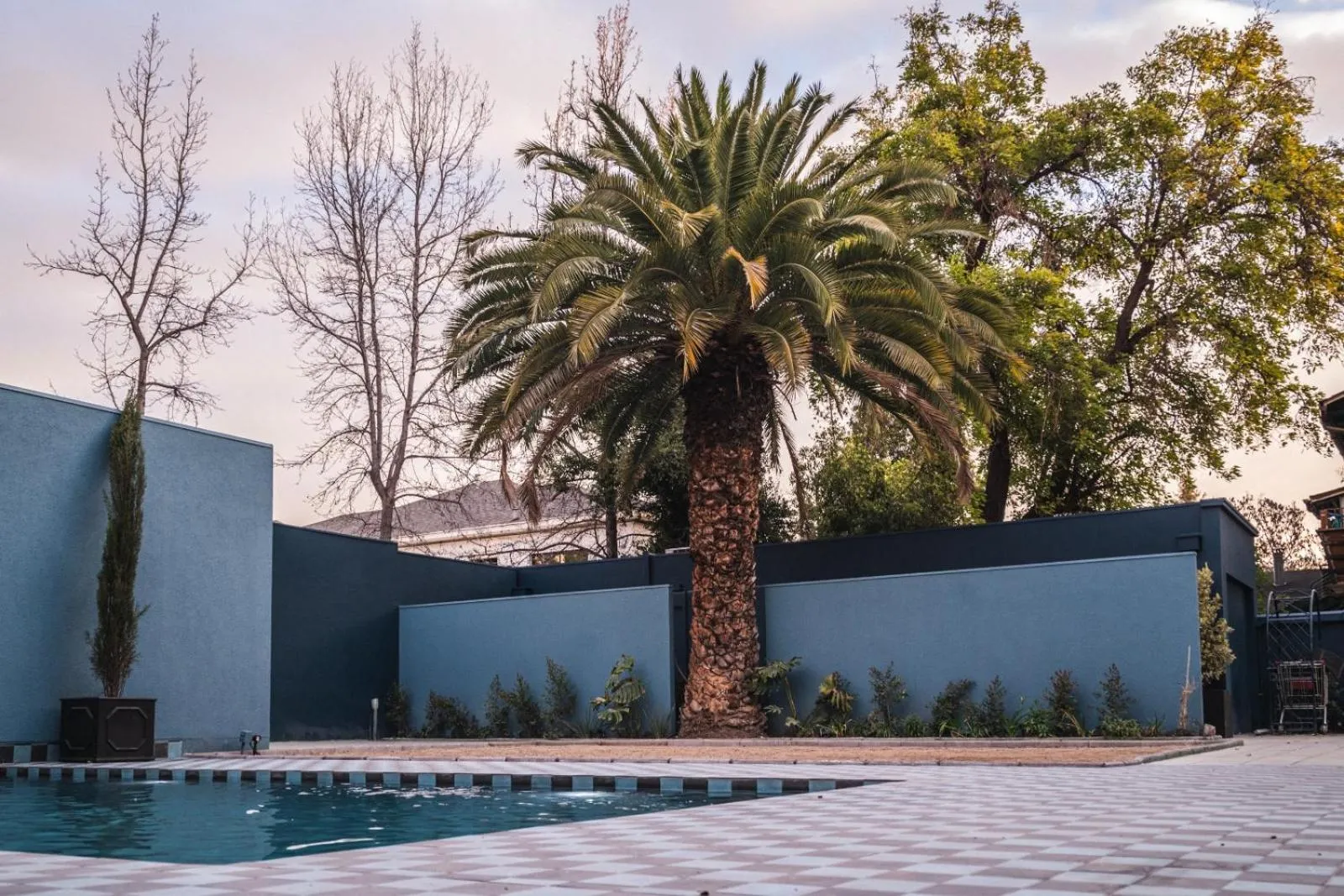 Pool view in Casa Cecilia Santiago
