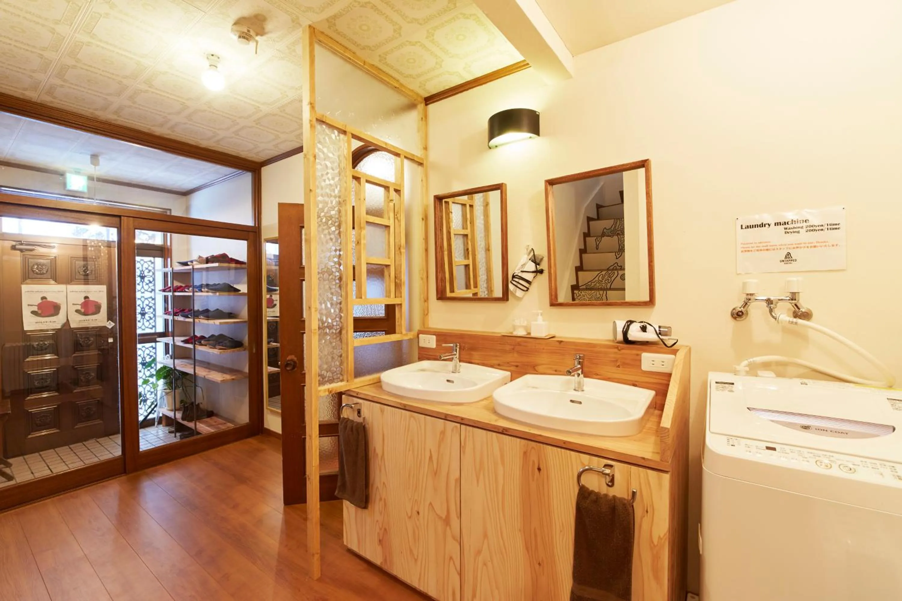 washing machine in Untapped Hostel