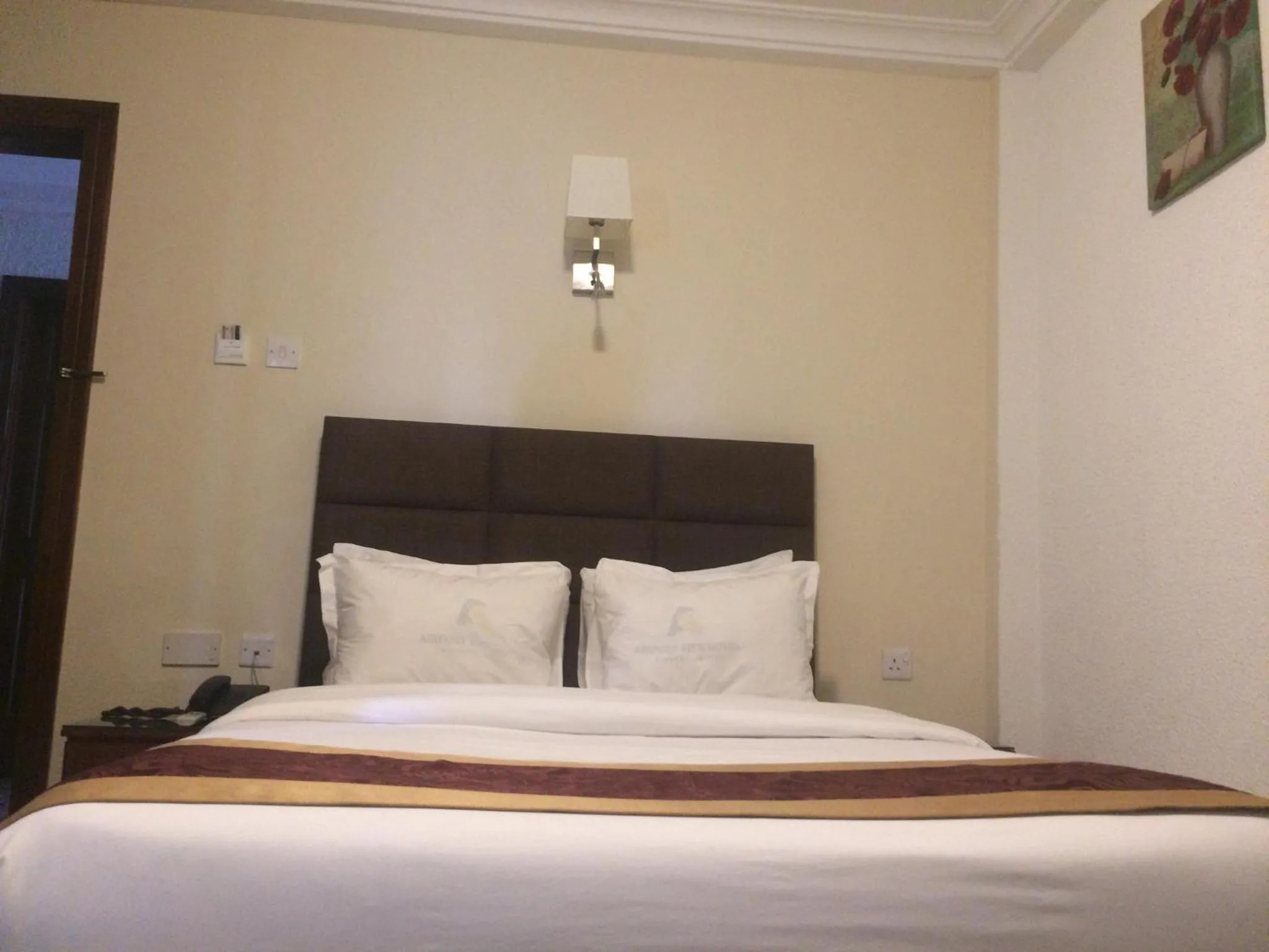 Bed in Airport View Hotel