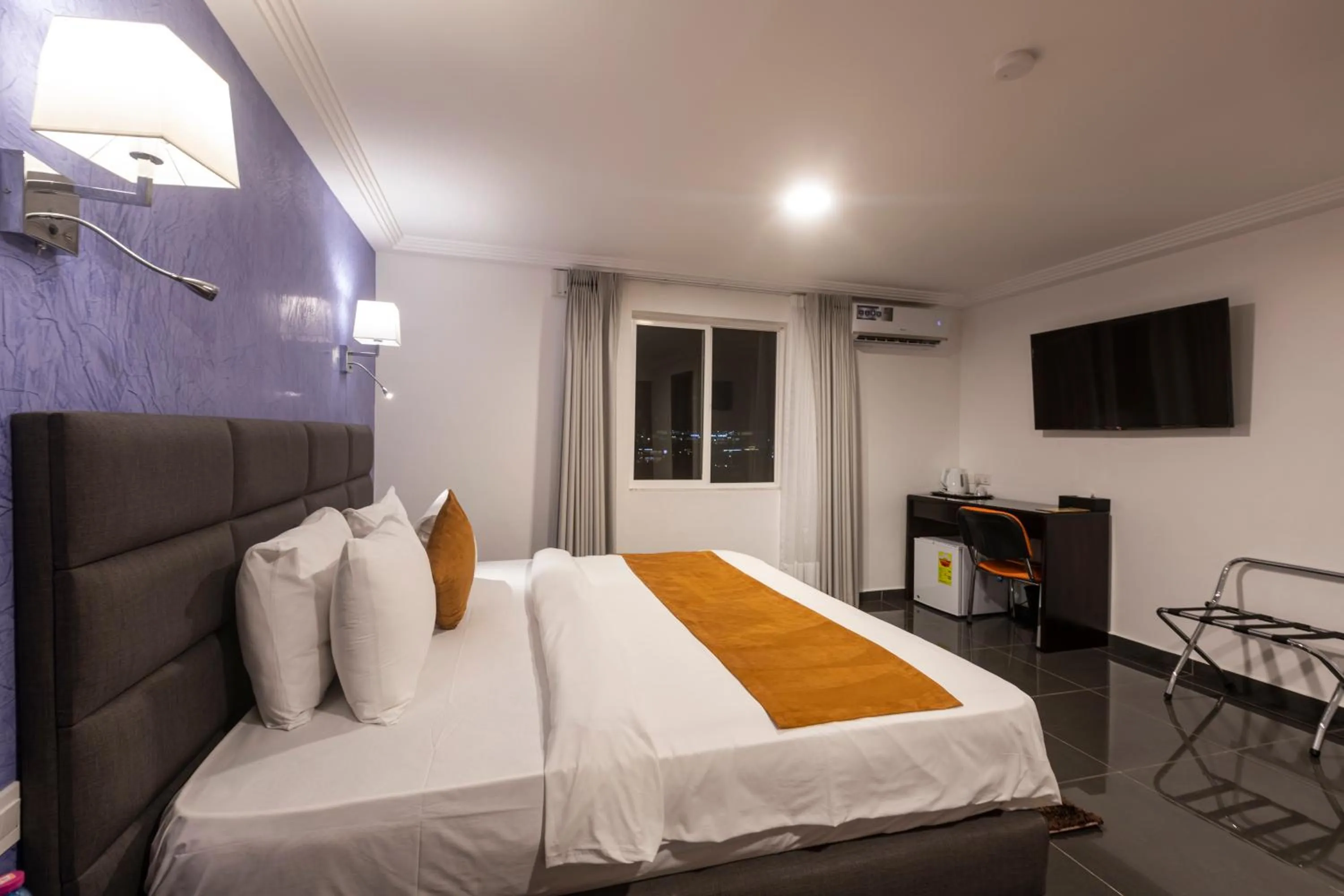 Bed in Airport View Hotel