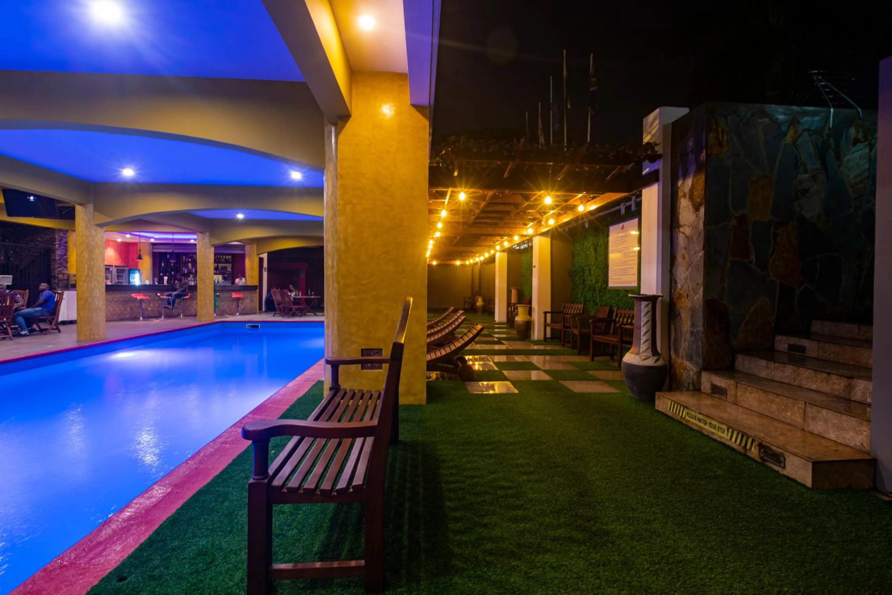 Patio in Airport View Hotel