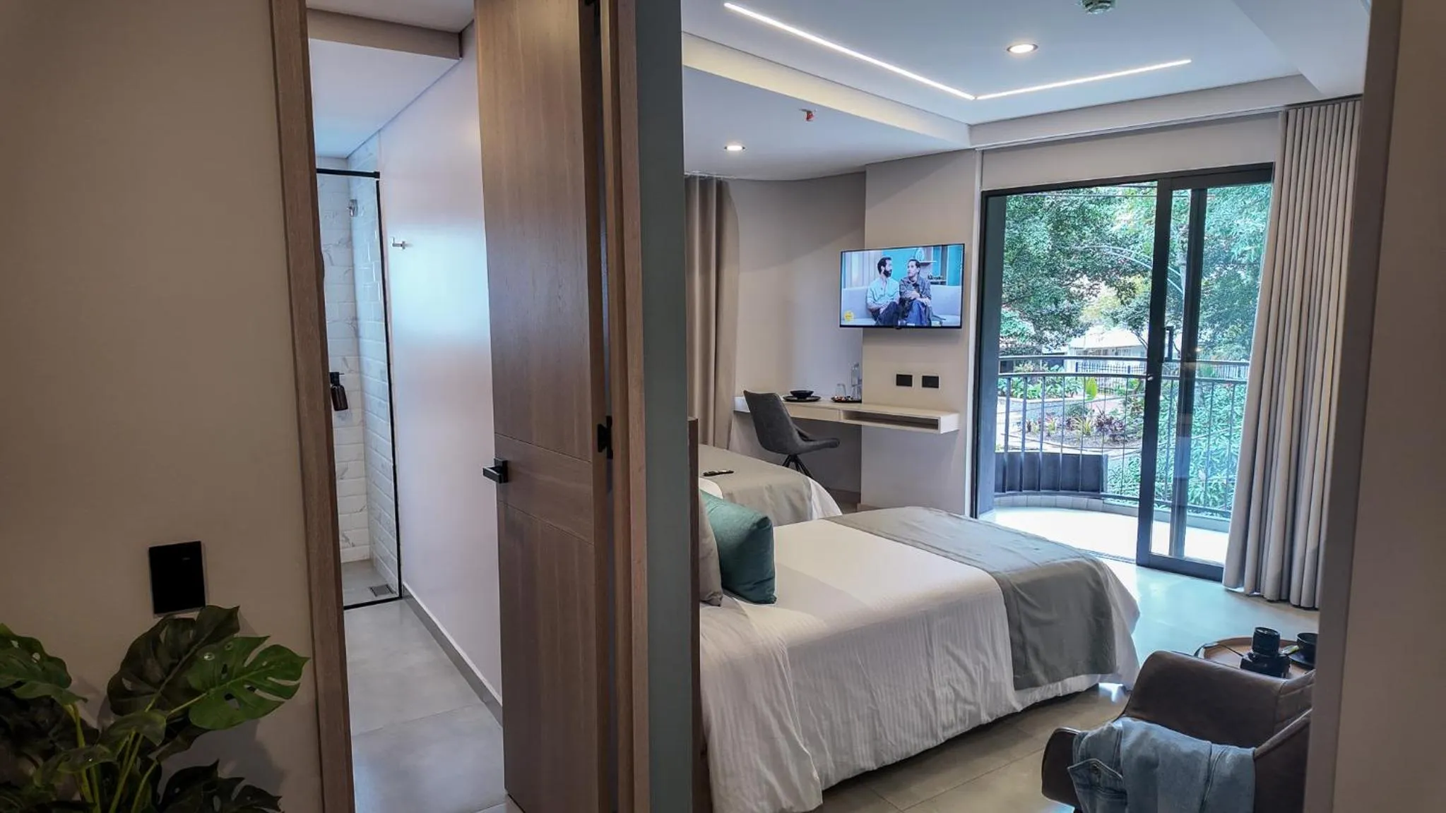 Bed in Hotel Living 35 Suites by Growing Group